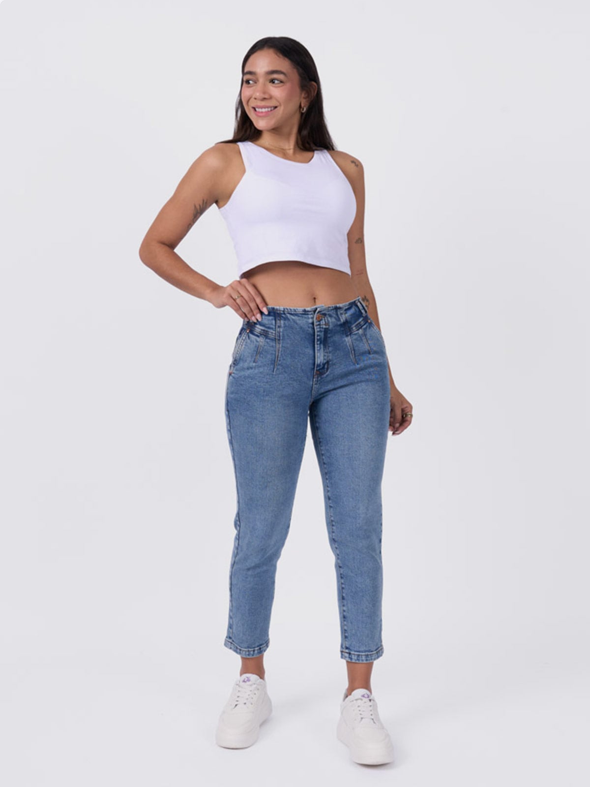 JEANS ALGODÓN SLOUCHY MUJER MACHINE SHAMIA - 1