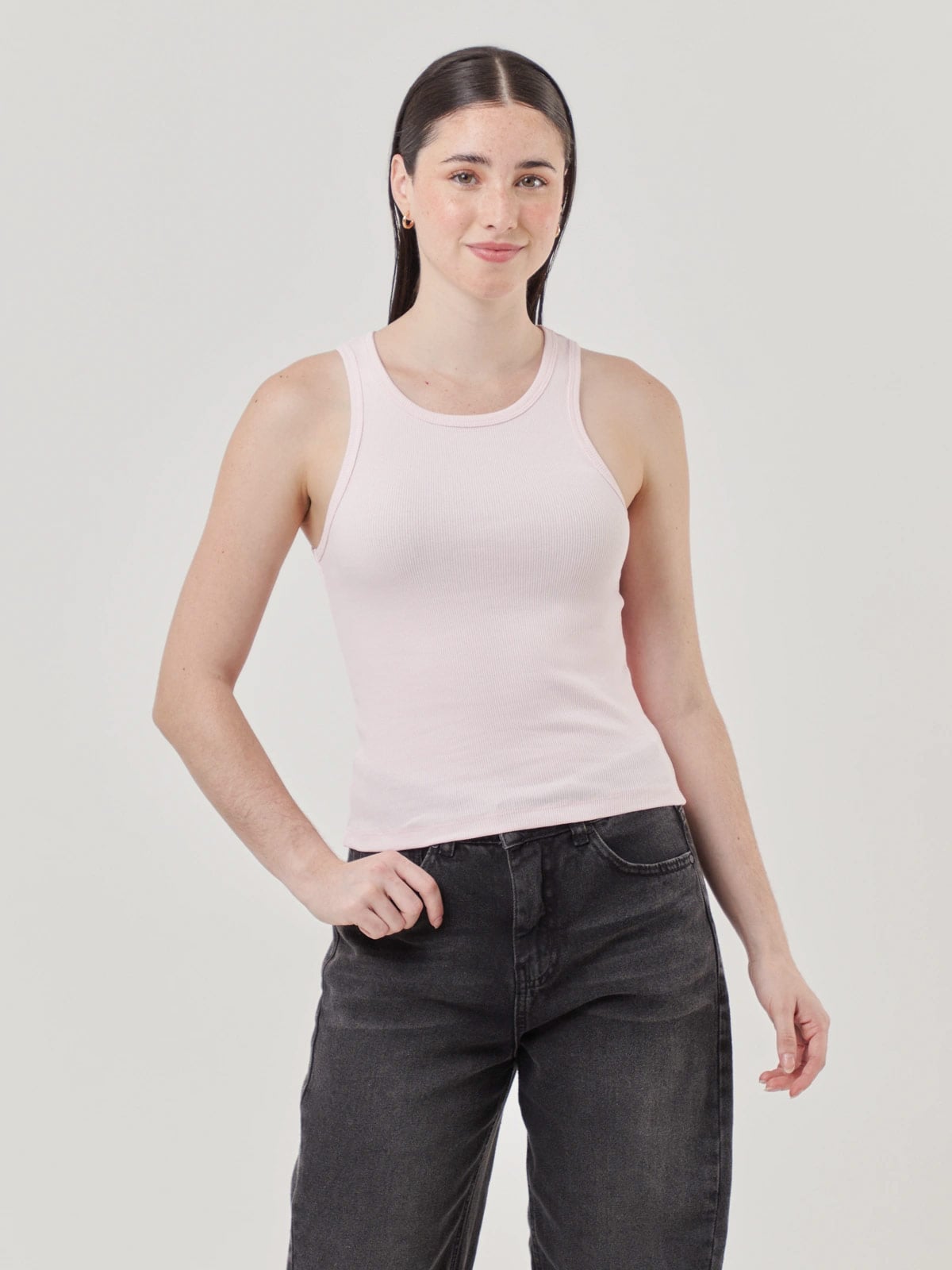POLO SIN MANGAS MUJER INDEX RIB - 1