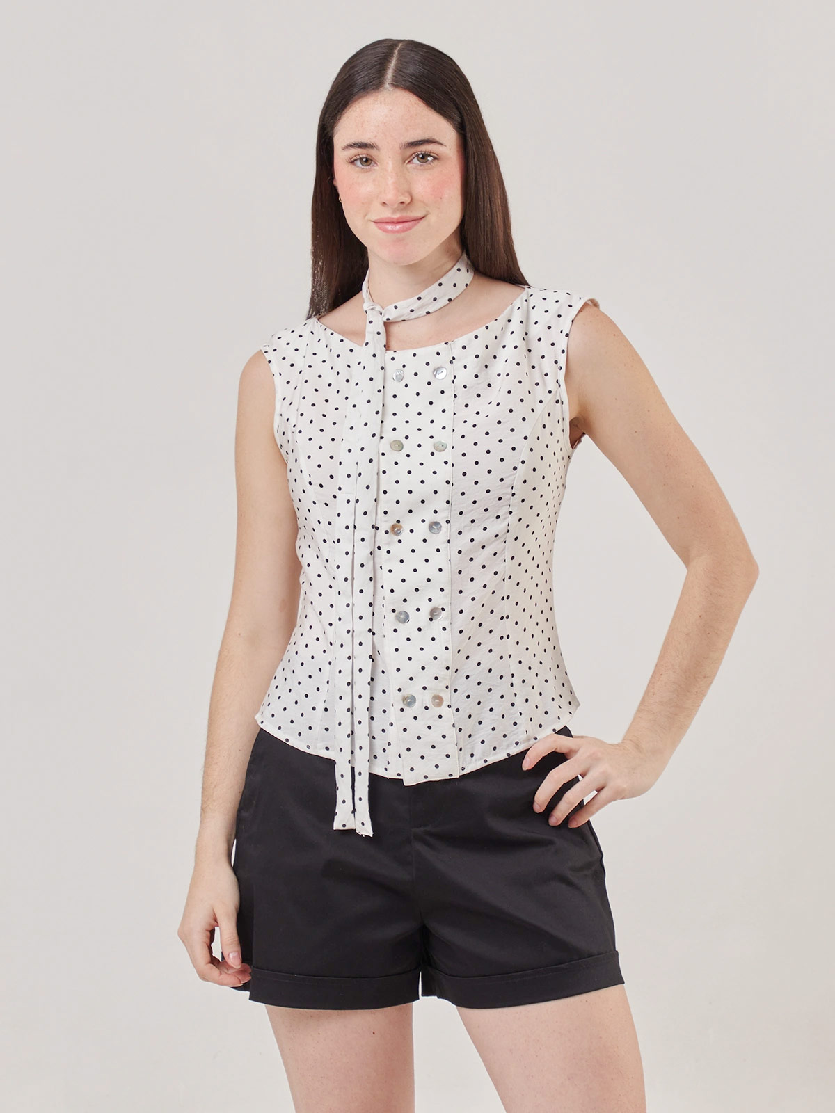 BLUSA MANGA CORTA MUJER INDEX - 1