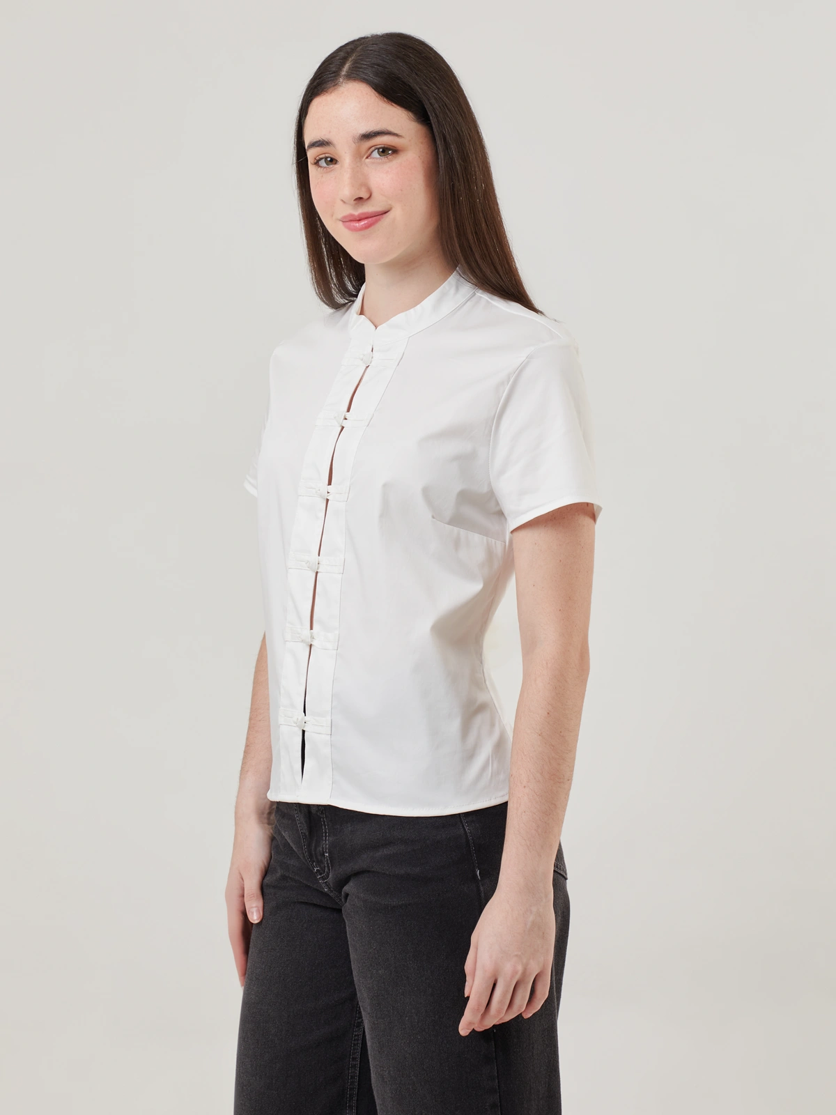BLUSA MANGA CORTA ALGODÓN MUJER INDEX - 3