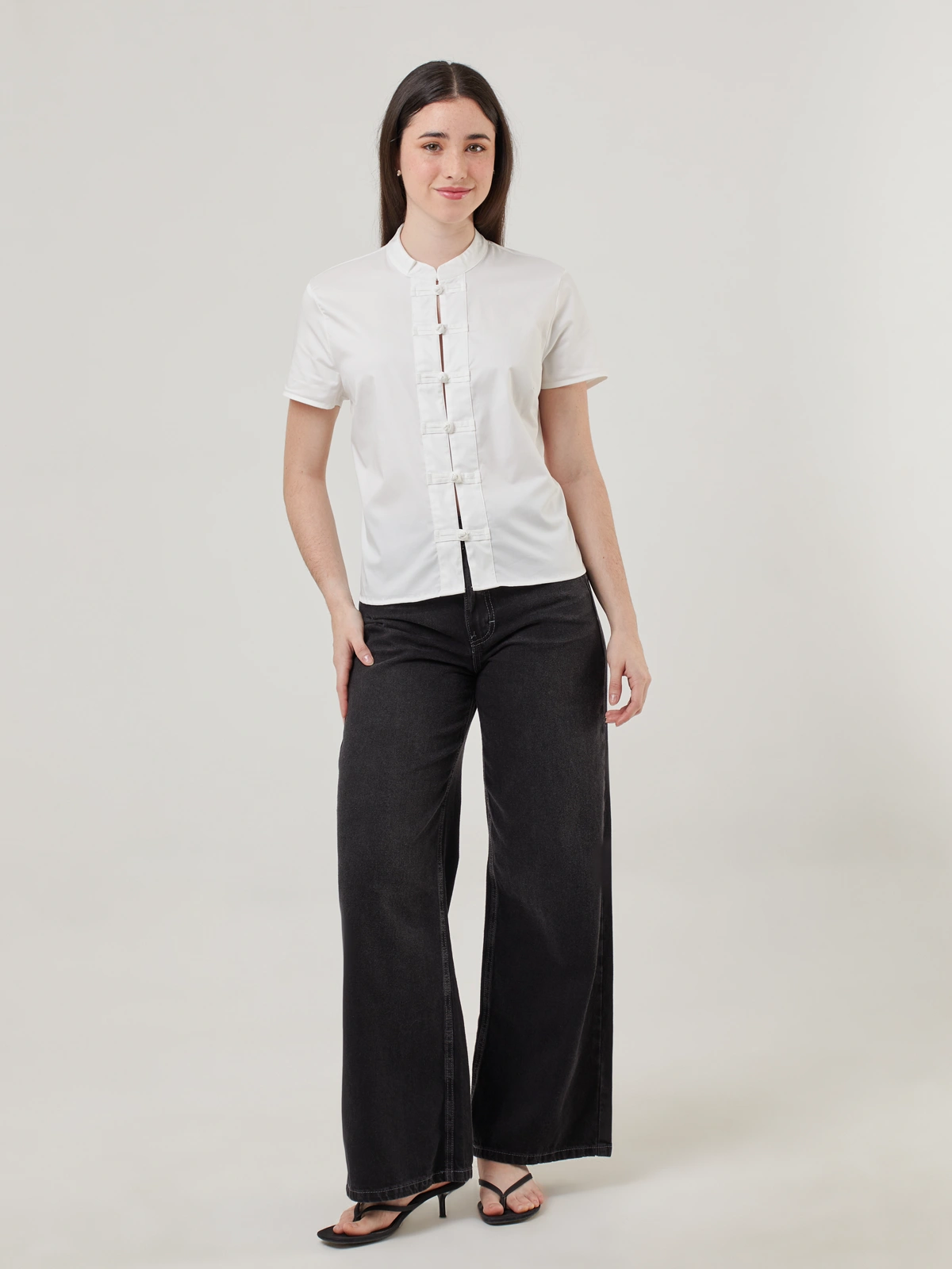 BLUSA MANGA CORTA ALGODÓN MUJER INDEX - 5