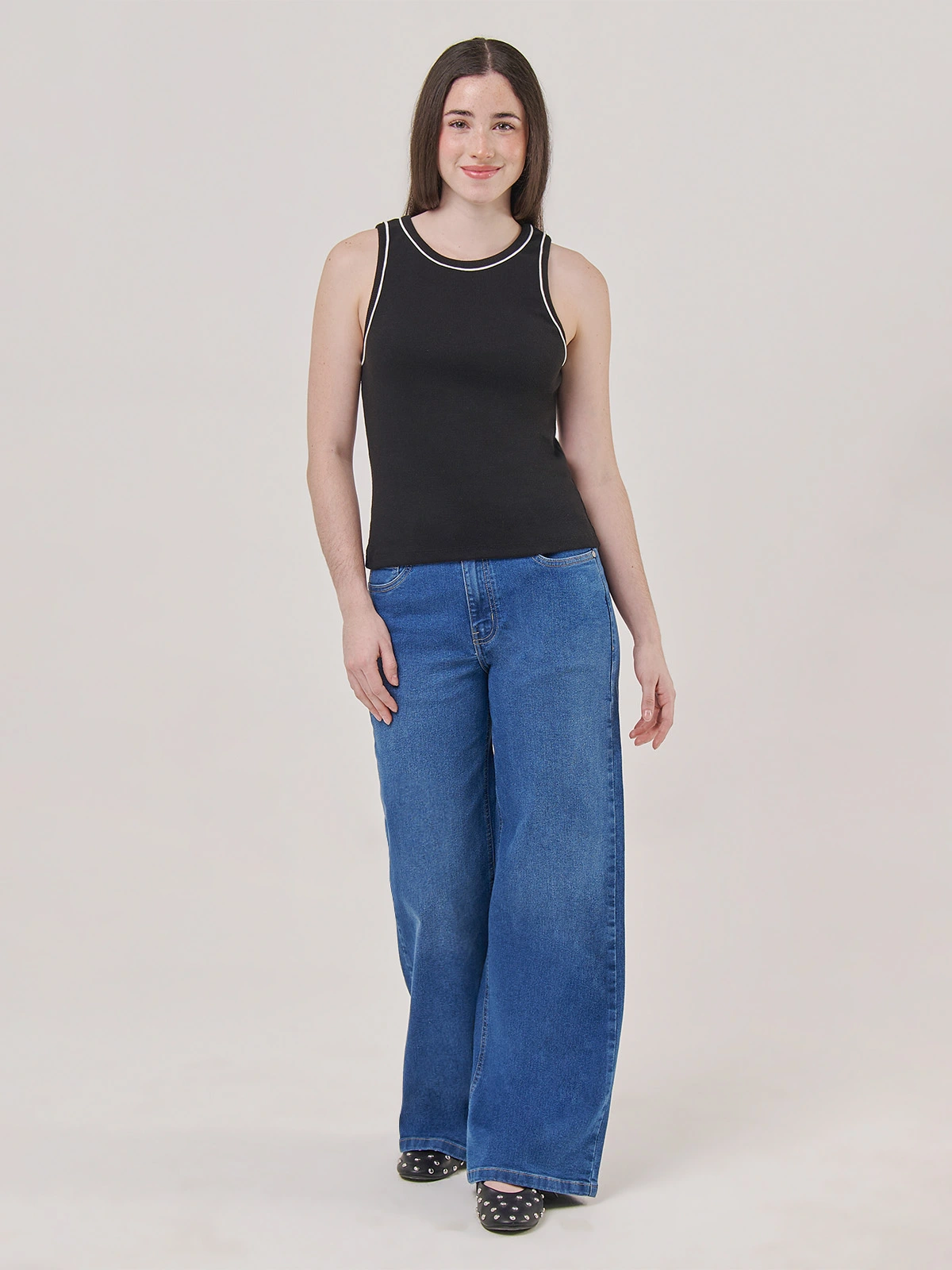 JEANS WIDE LEG MUJER INDEX BÁSICO - 1