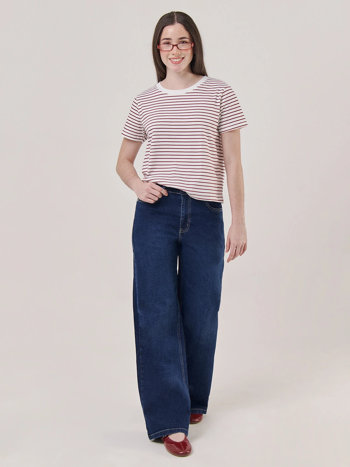 JEANS WIDE LEG MUJER INDEX BÁSICO - 1