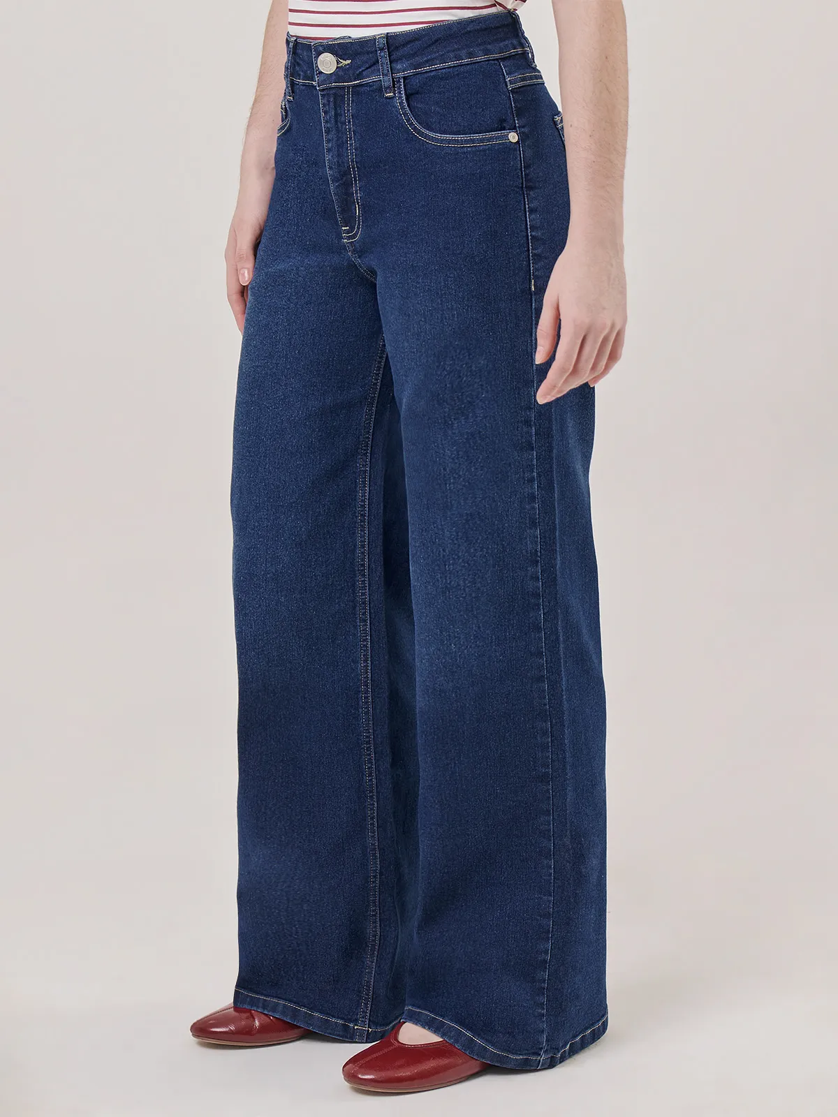 JEANS WIDE LEG MUJER INDEX BÁSICO - 5