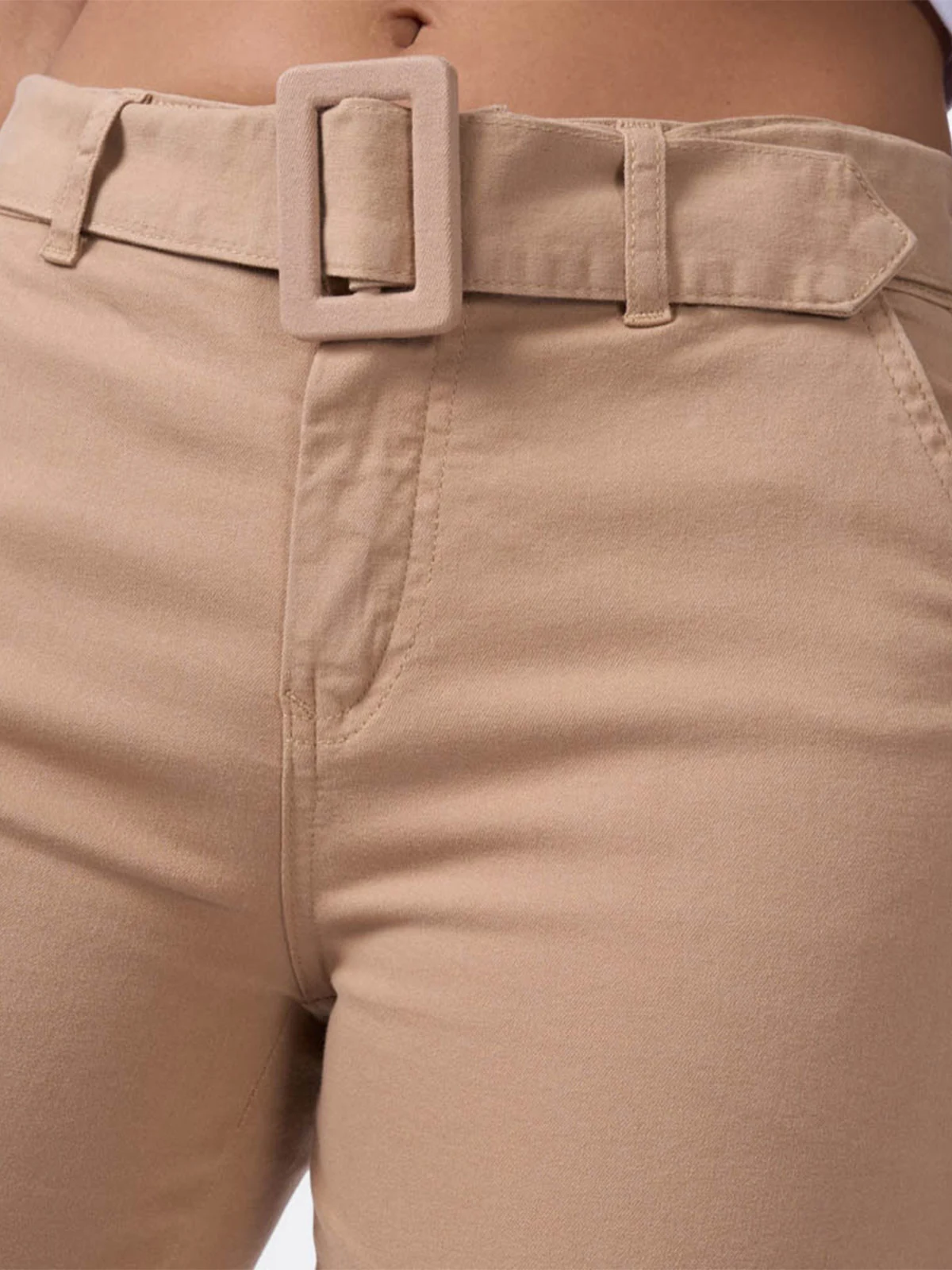 PANTALÓN ALGODÓN WIDELEG MUJER BRONCO AYELIN - 4