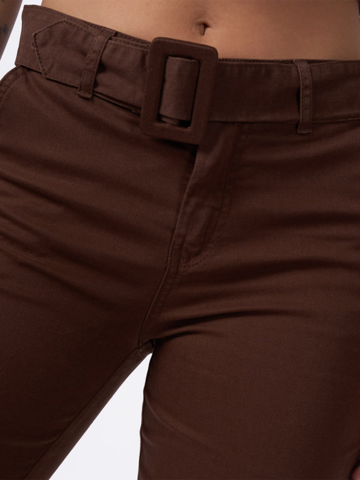 PANTALÓN ALGODÓN WIDELEG MUJER BRONCO AYELIN - 4