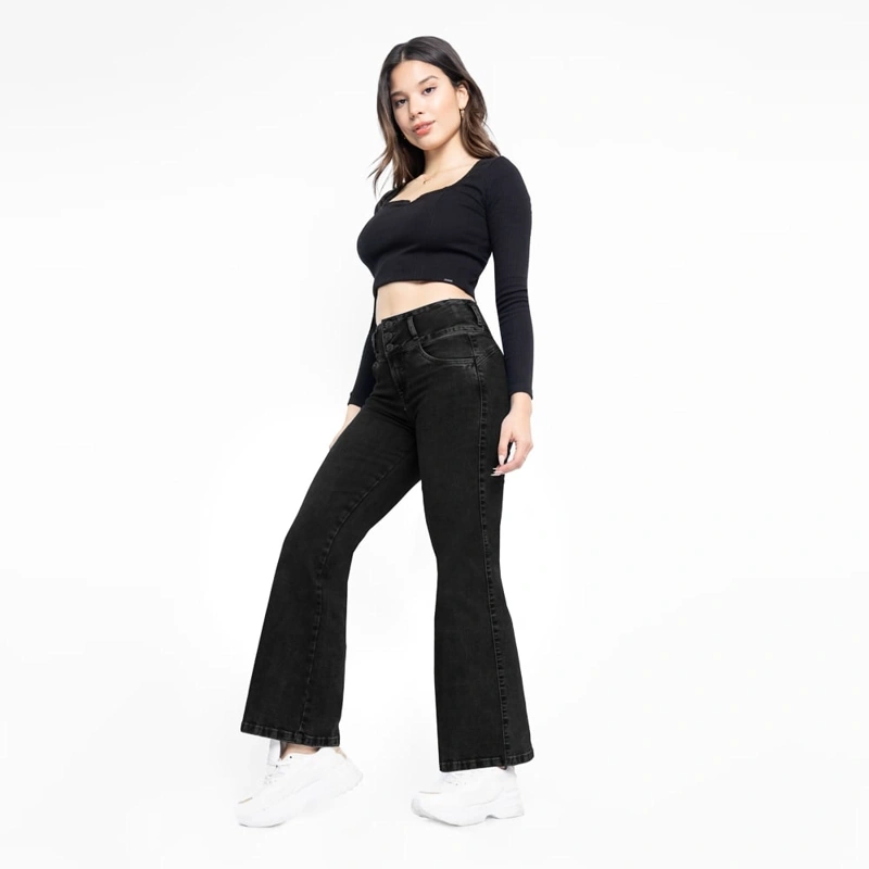 JEANS FLARE MUJER BRONCO SALET - 5
