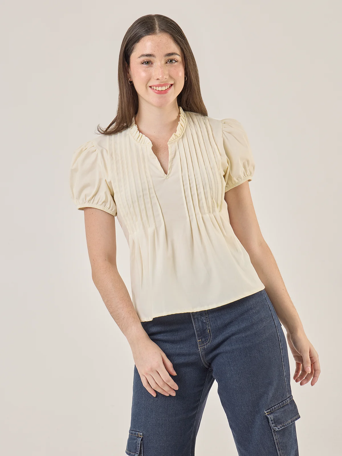 BLUSA MANGA CORTA MUJER INDEX - 1