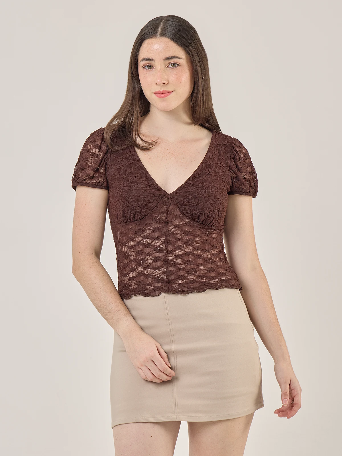 BLUSA MANGA CORTA MUJER INDEX - 1