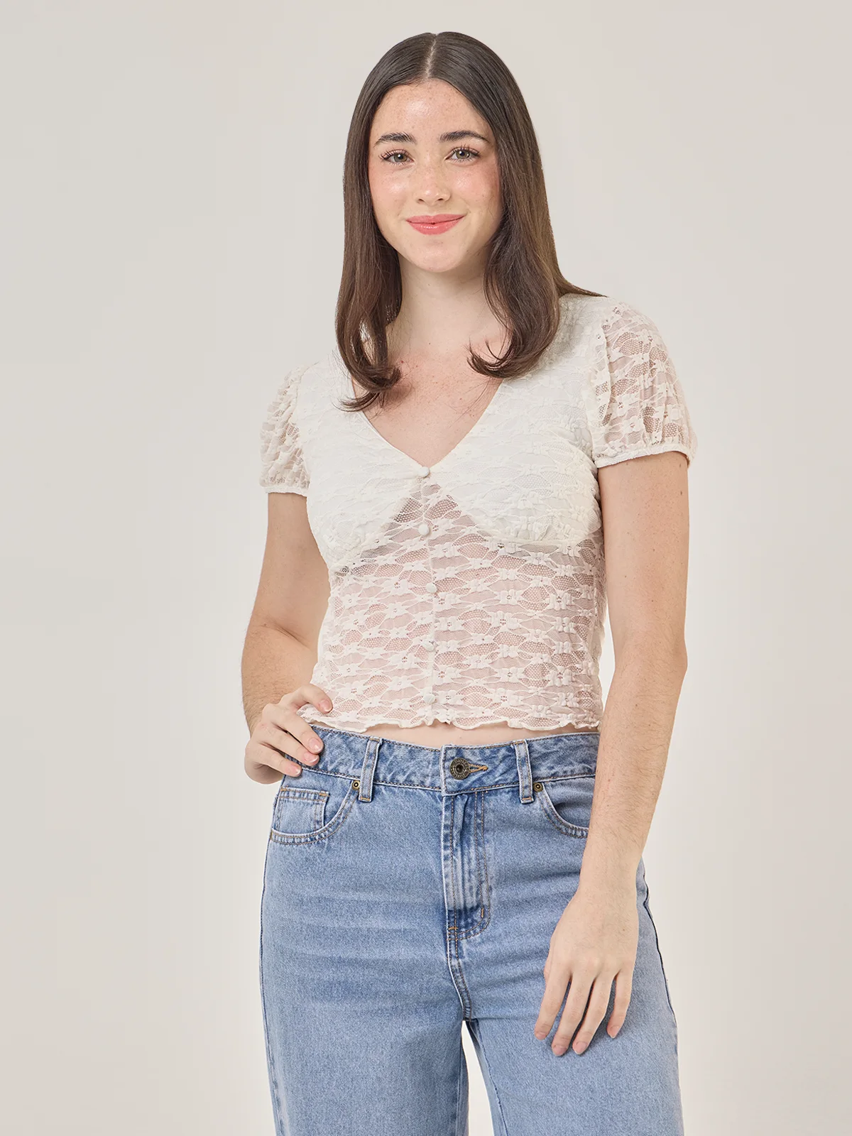 BLUSA MANGA CORTA MUJER INDEX - 1