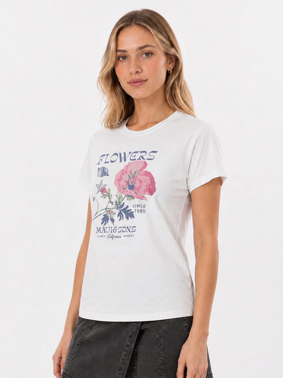 POLO MANGA CORTA ALGODÓN MUJER MAUI AND SONS BLANCO - 3