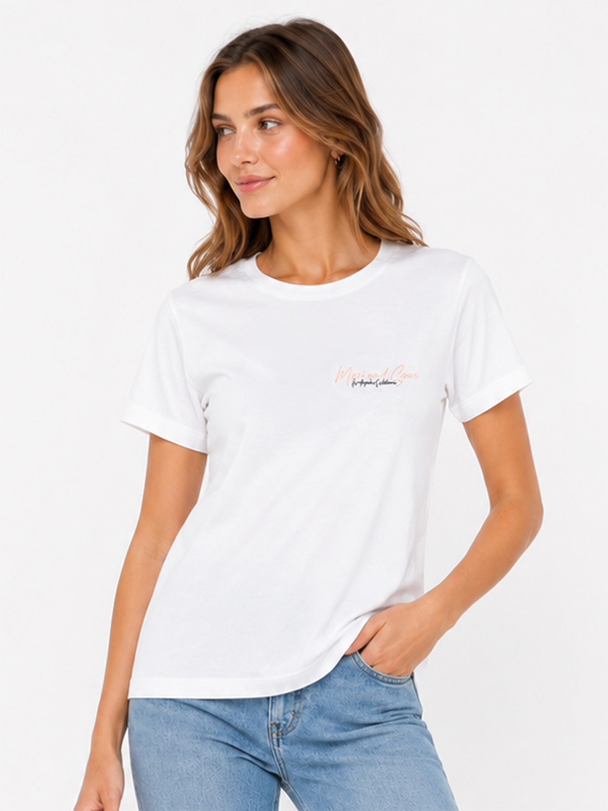 POLO MANGA CORTA ALGODÓN MUJER MAUI AND SONS BLANCO - 1