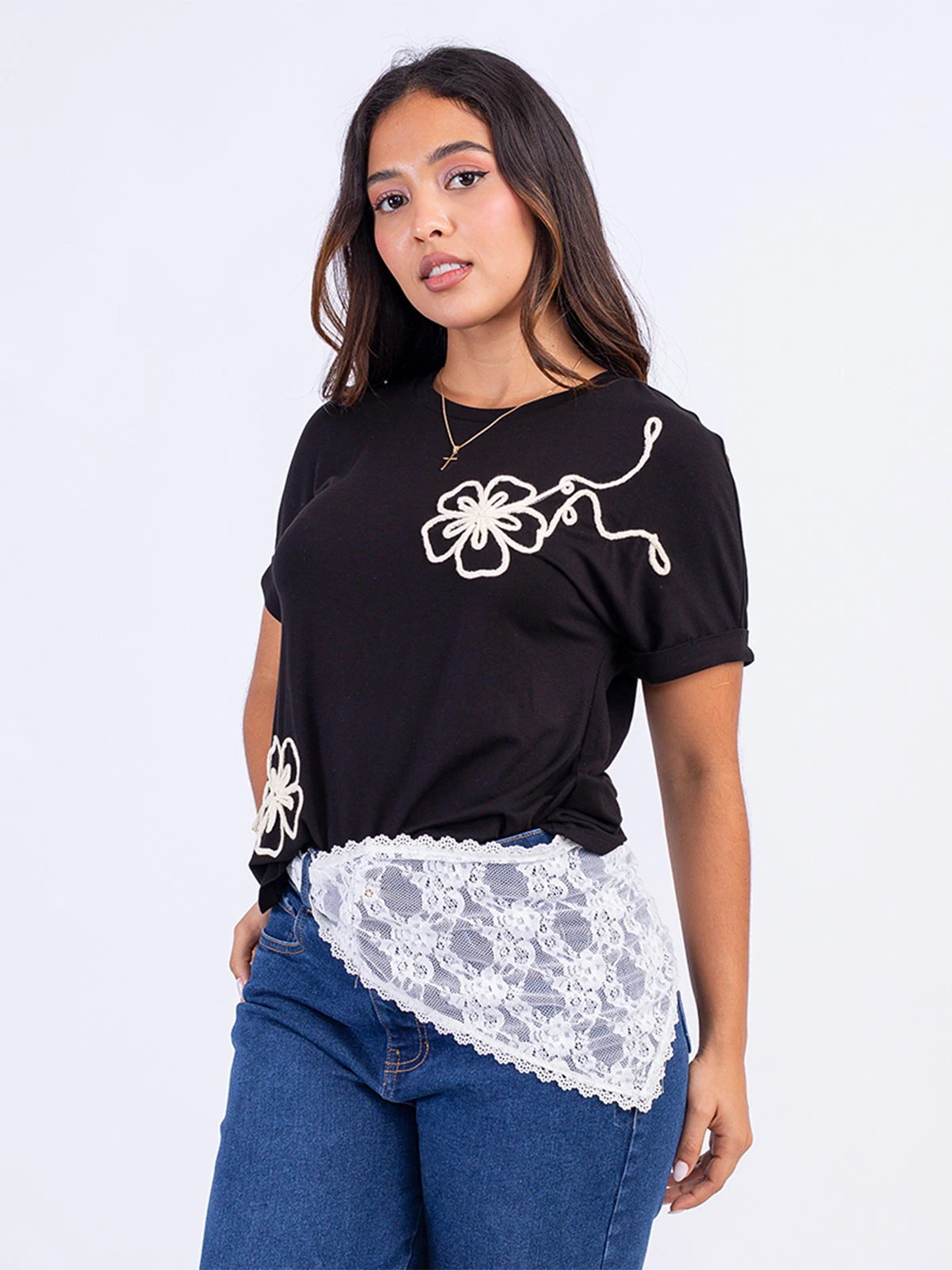POLO MANGA CORTA ALGODÓN MUJER SODA BLUES BORDADO MADIT - 1