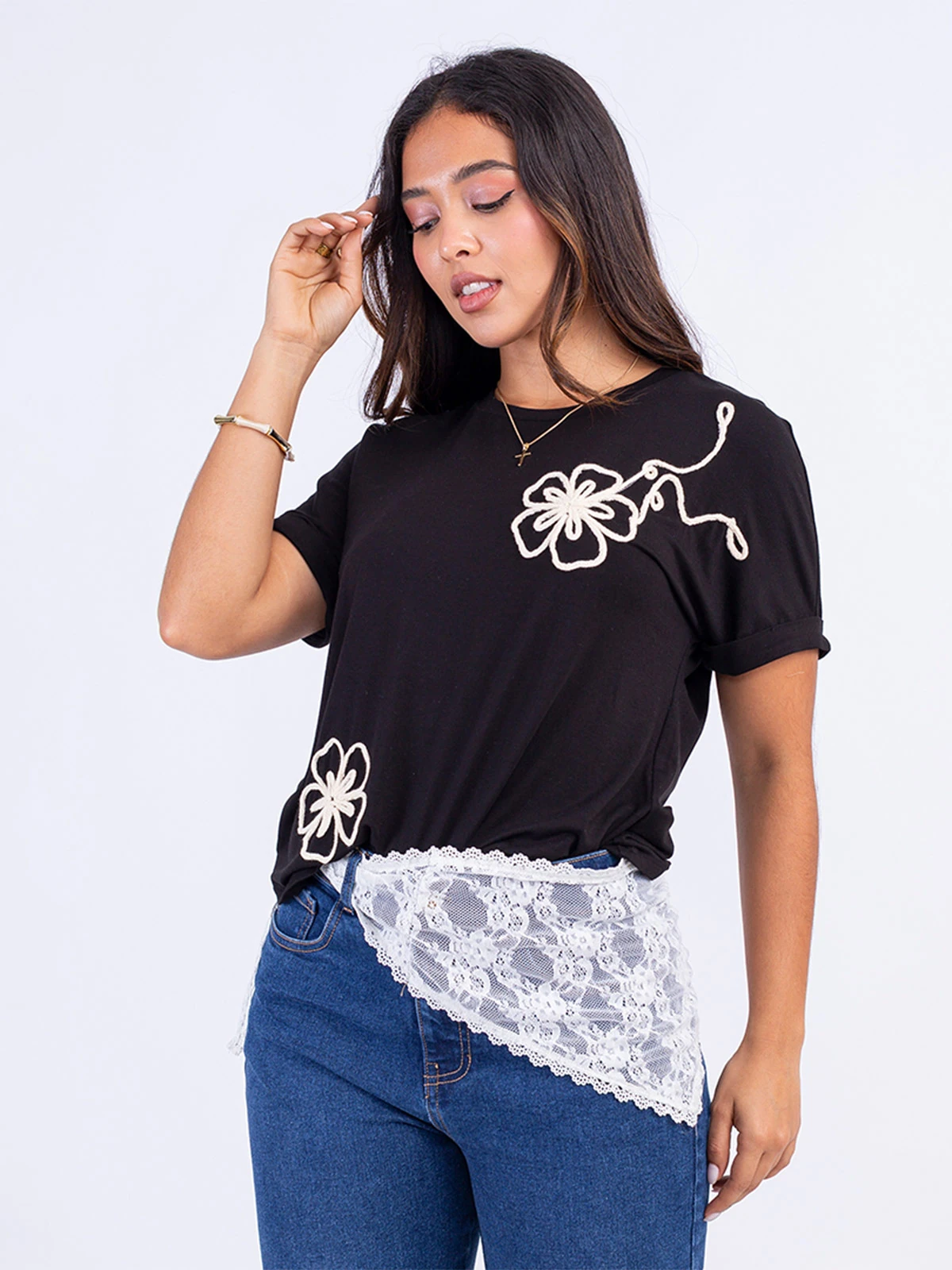 POLO MANGA CORTA ALGODÓN MUJER SODA BLUES BORDADO MADIT - 3