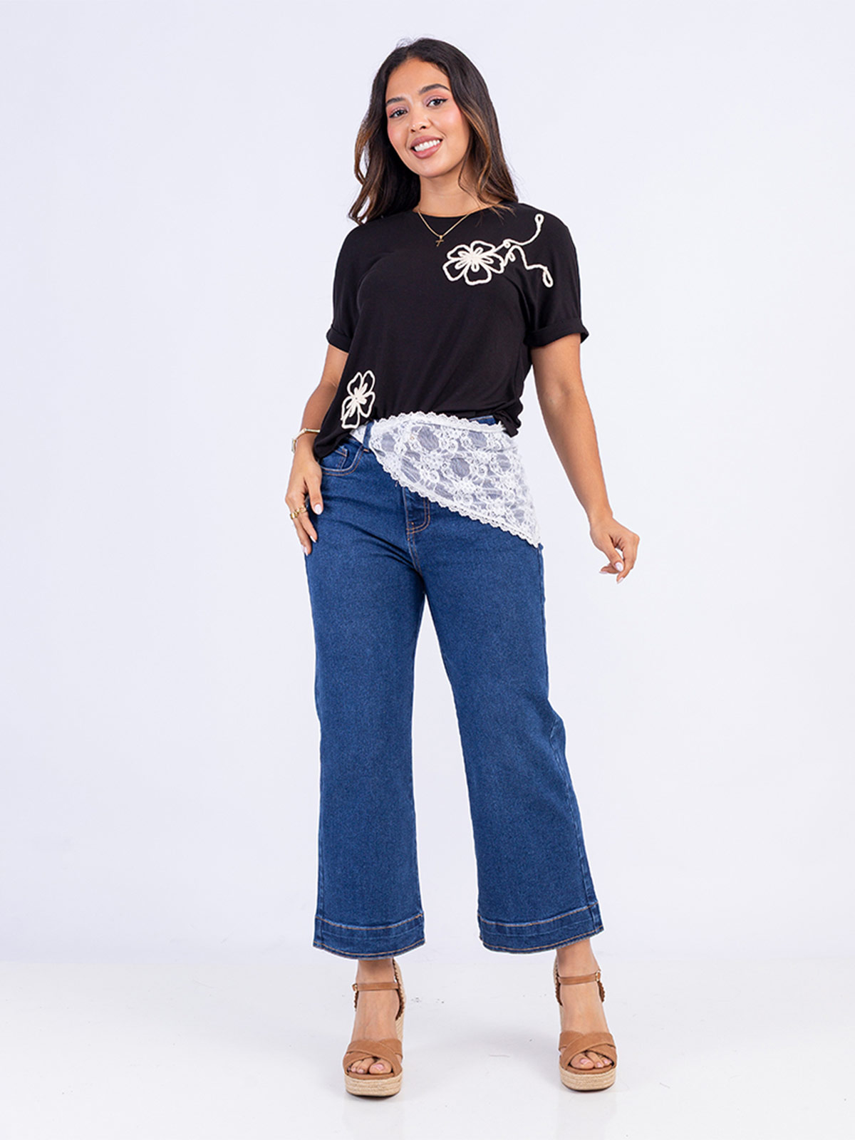 POLO MANGA CORTA ALGODÓN MUJER SODA BLUES BORDADO MADIT - 4