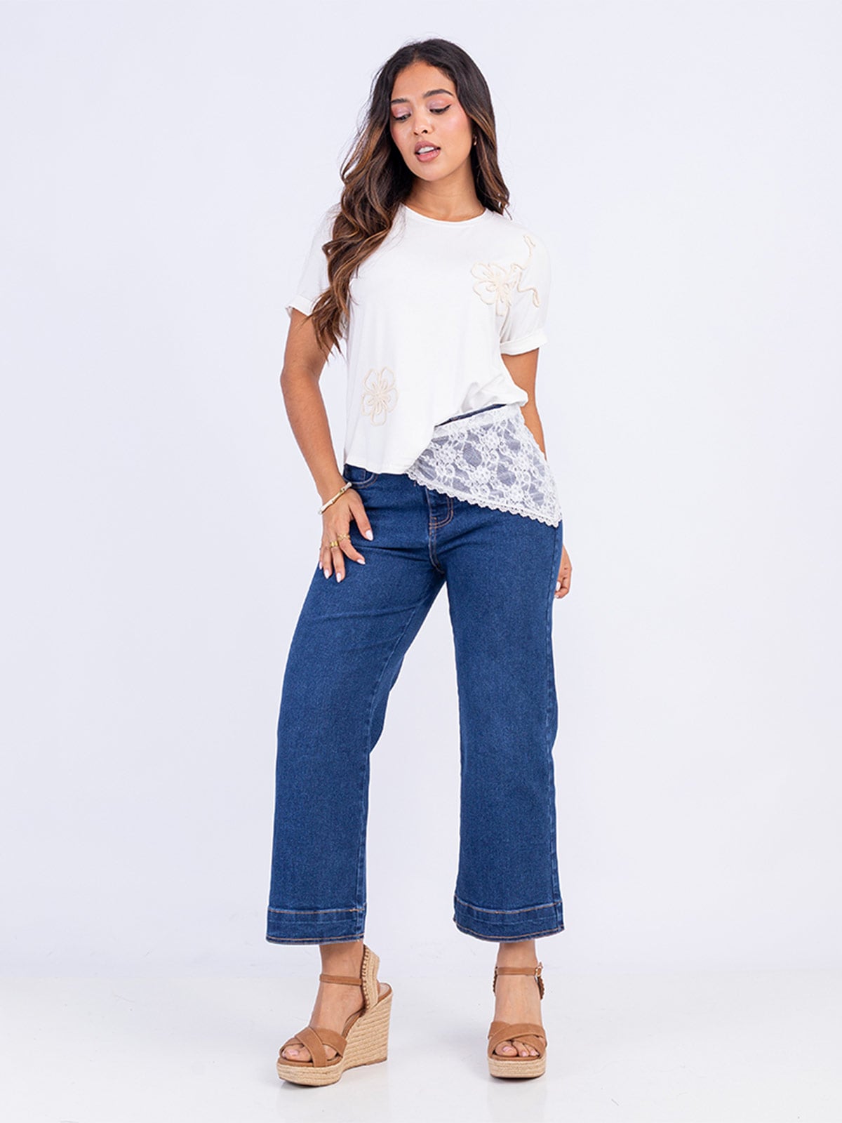 POLO MANGA CORTA ALGODÓN MUJER SODA BLUES BORDADO MADIT - 4