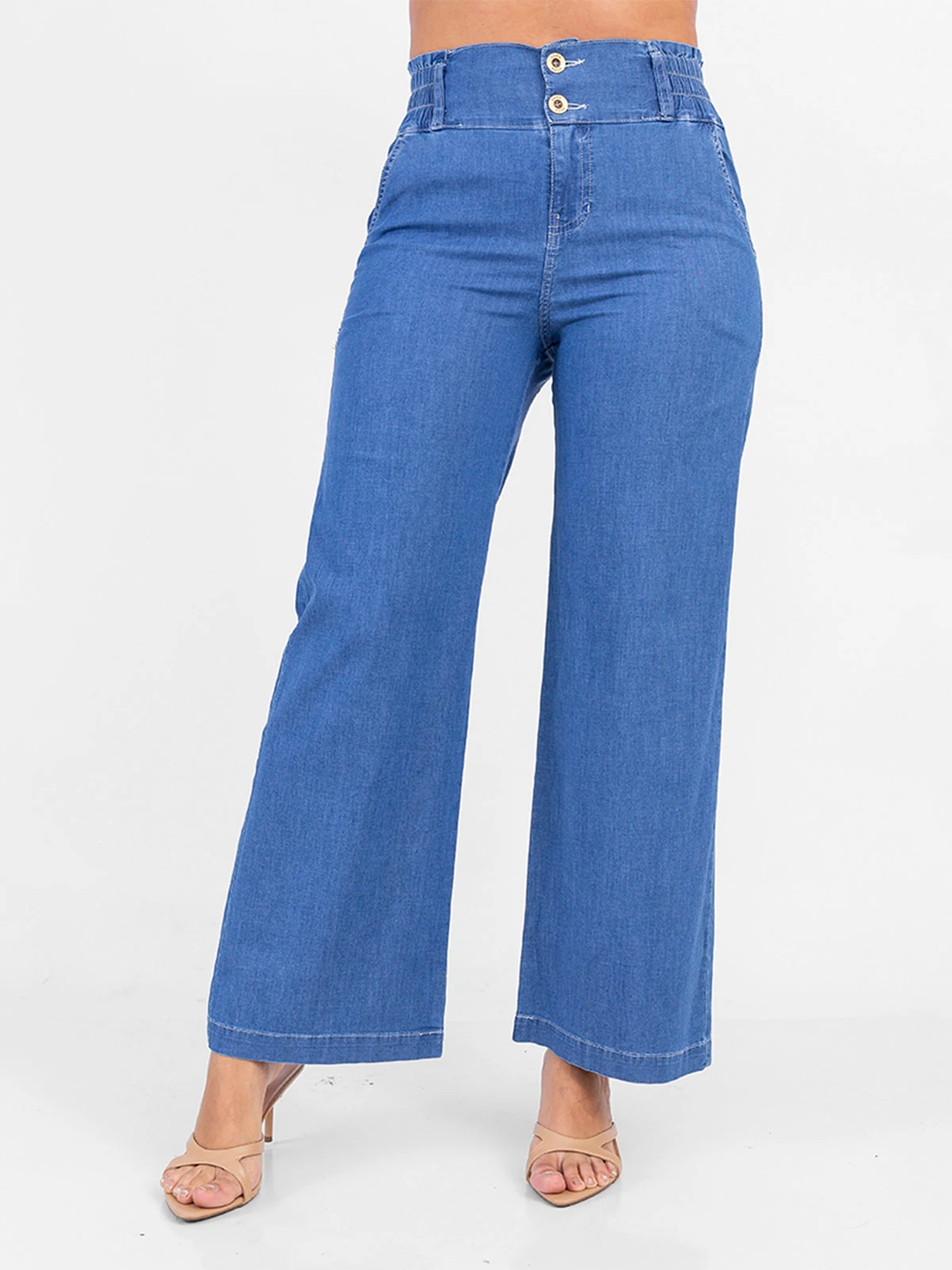 PANTALÓN ALGODÓN REGULAR MUJER SODA BLUES GINYER - 2