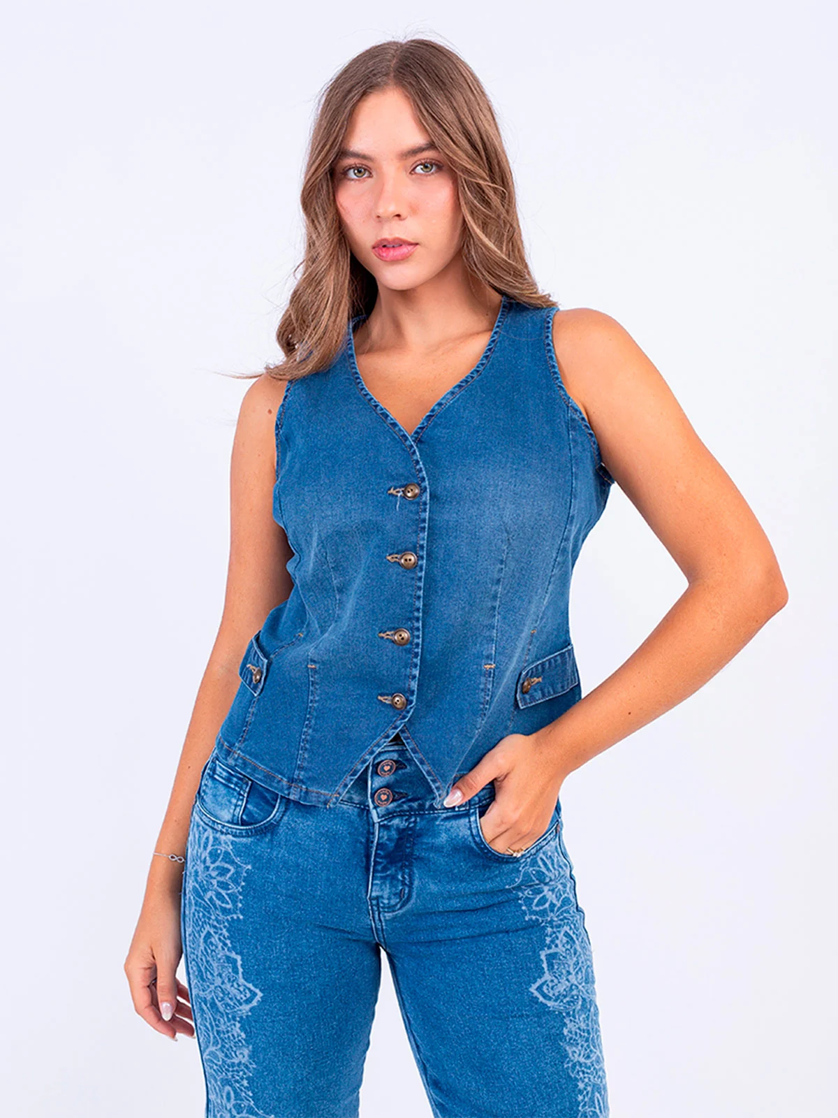 CHALECO MUJER SODA BLUES FANCY - 1