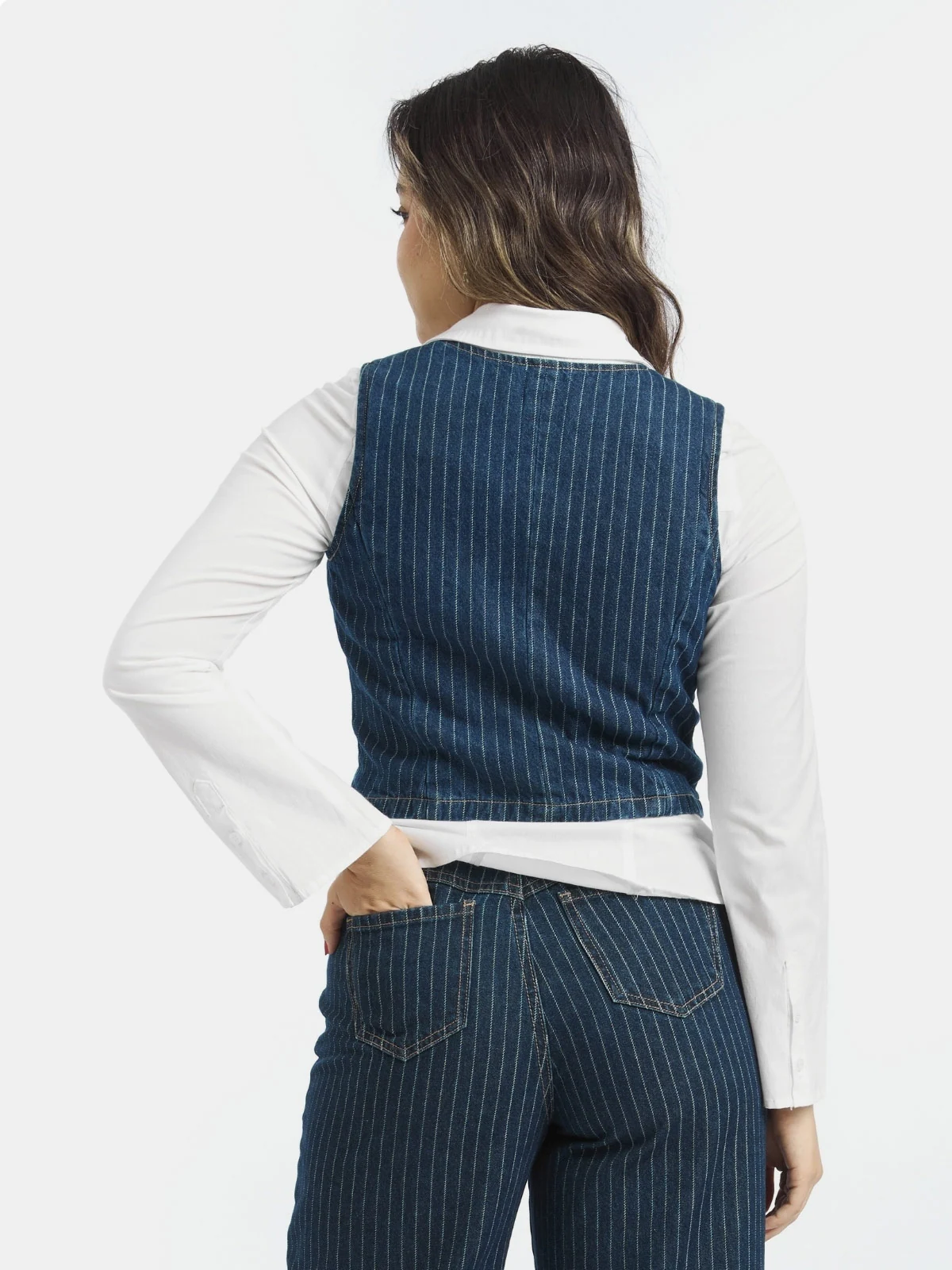 CHALECO SIN MANGAS MUJER PARADA 111 DENIM JANET - 2