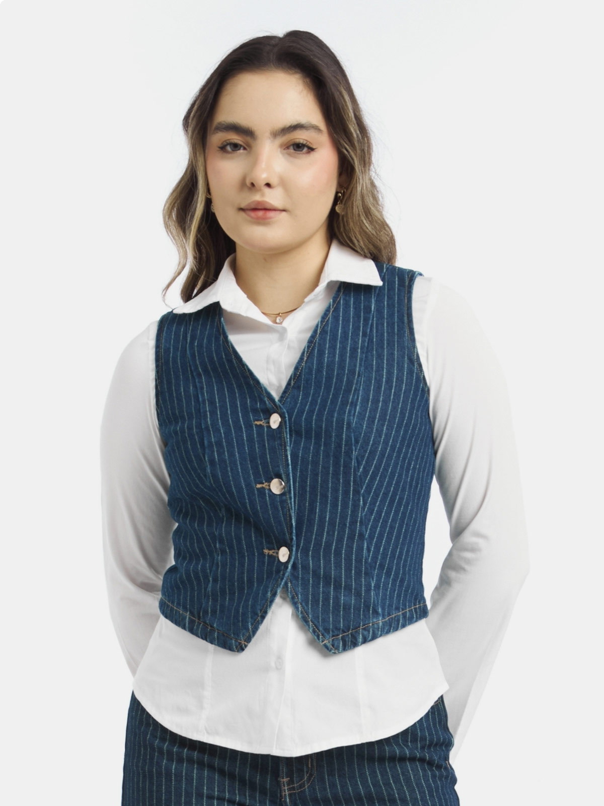 CHALECO SIN MANGAS MUJER PARADA 111 DENIM JANET - 3