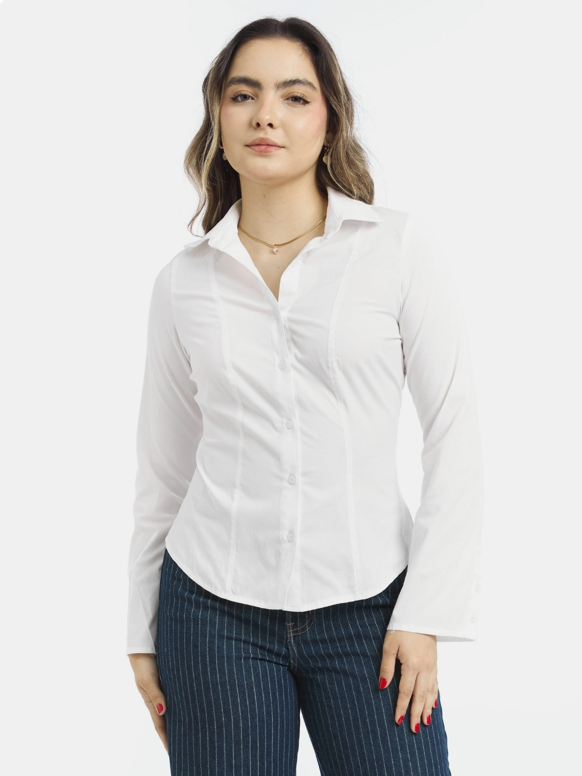 BLUSA MANGA LARGA ALGODÓN MUJER PARADA 111 NAOMI - 1