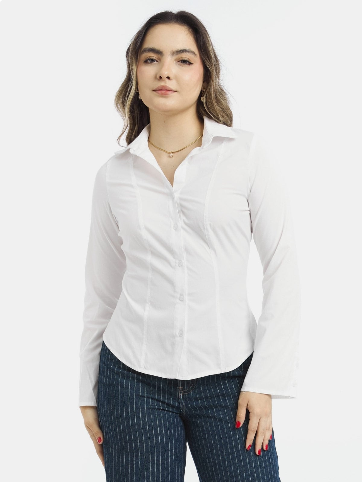 BLUSA MANGA LARGA ALGODÓN MUJER PARADA 111 NAOMI - 1