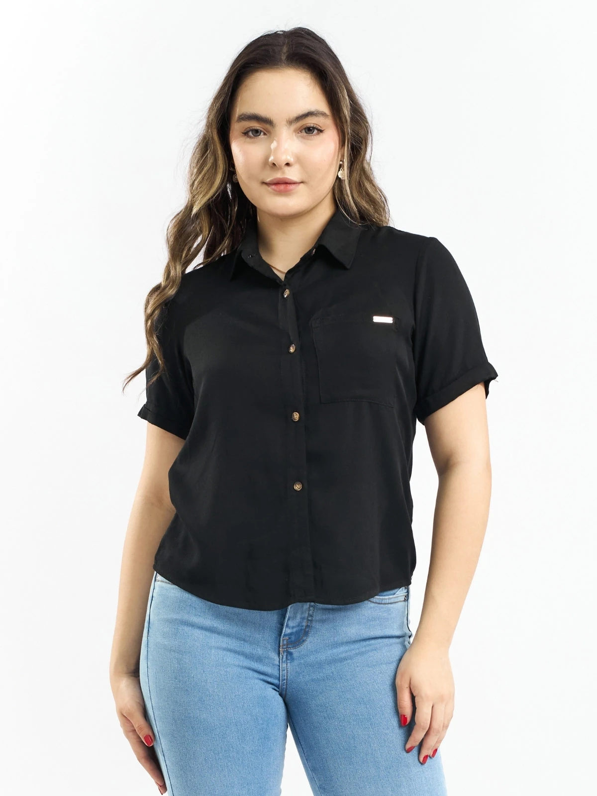 BLUSA MANGA CORTA ALGODÓN MUJER PARADA 111 FATIMA - 1