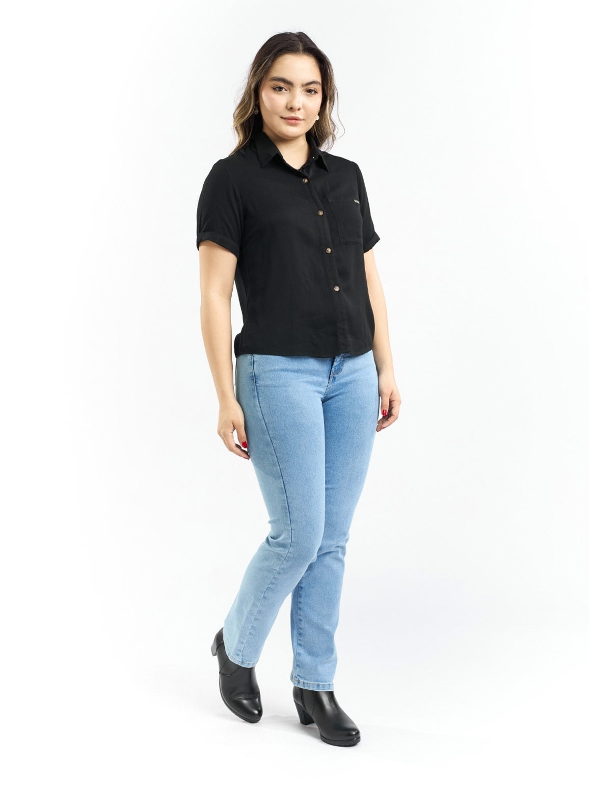 BLUSA MANGA CORTA ALGODÓN MUJER PARADA 111 FATIMA - 4