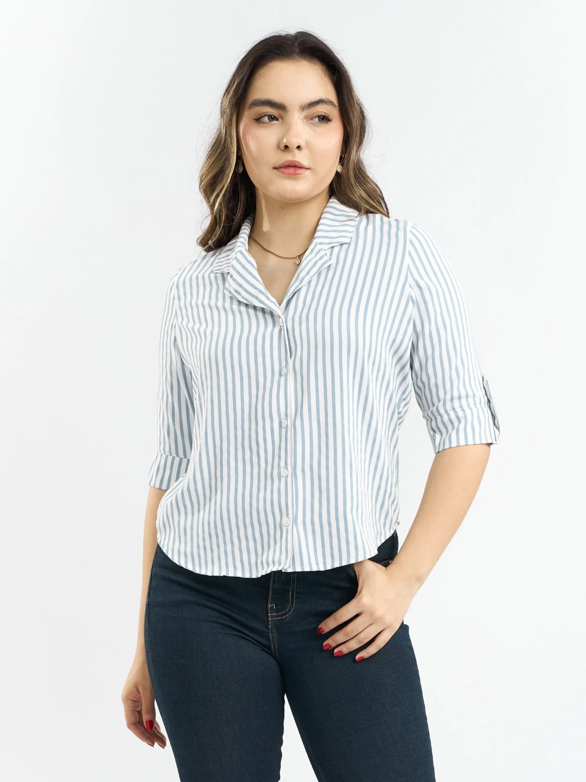 BLUSA MANGA 3/4 ALGODÓN MUJER PARADA 111 GRETEL - 1