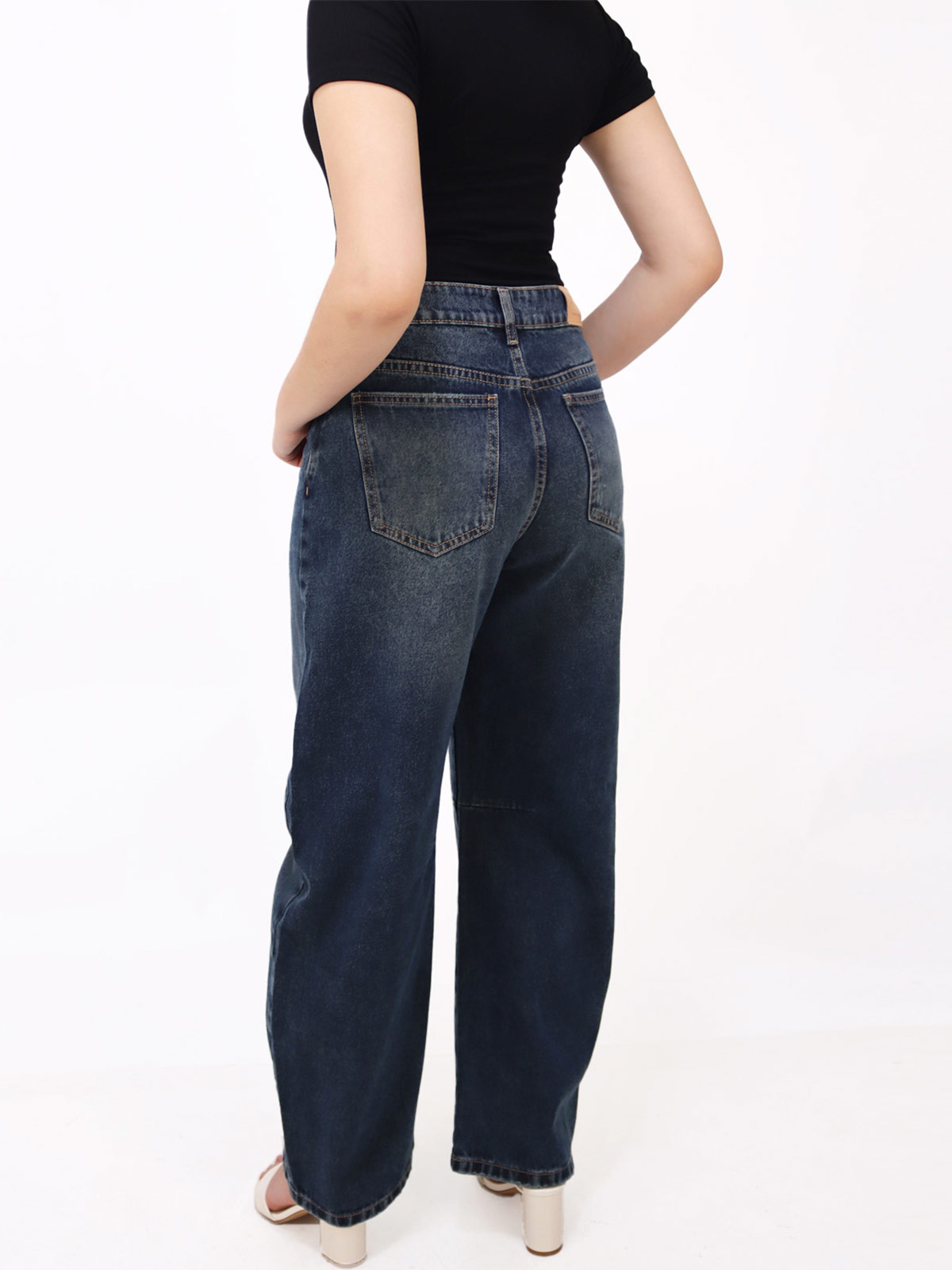 JEANS ALGODÓN REGULAR BALLON MUJER KAYRA POBLET PERFECT FIT CELESTE - 3