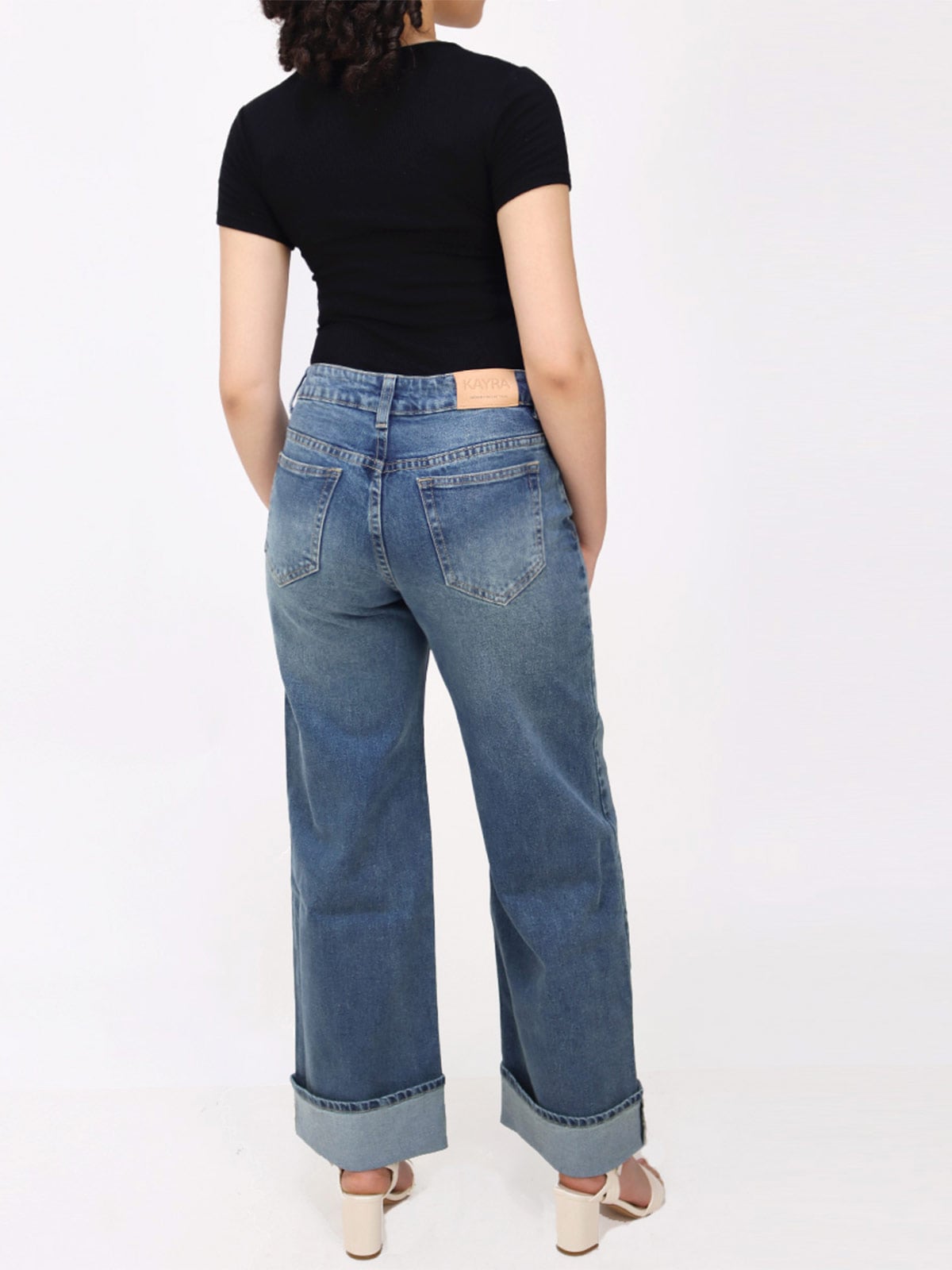 JEANS ALGODÓN REGULAR MUJER KAYRA POBLET PERFECT FIT CELESTE - 3