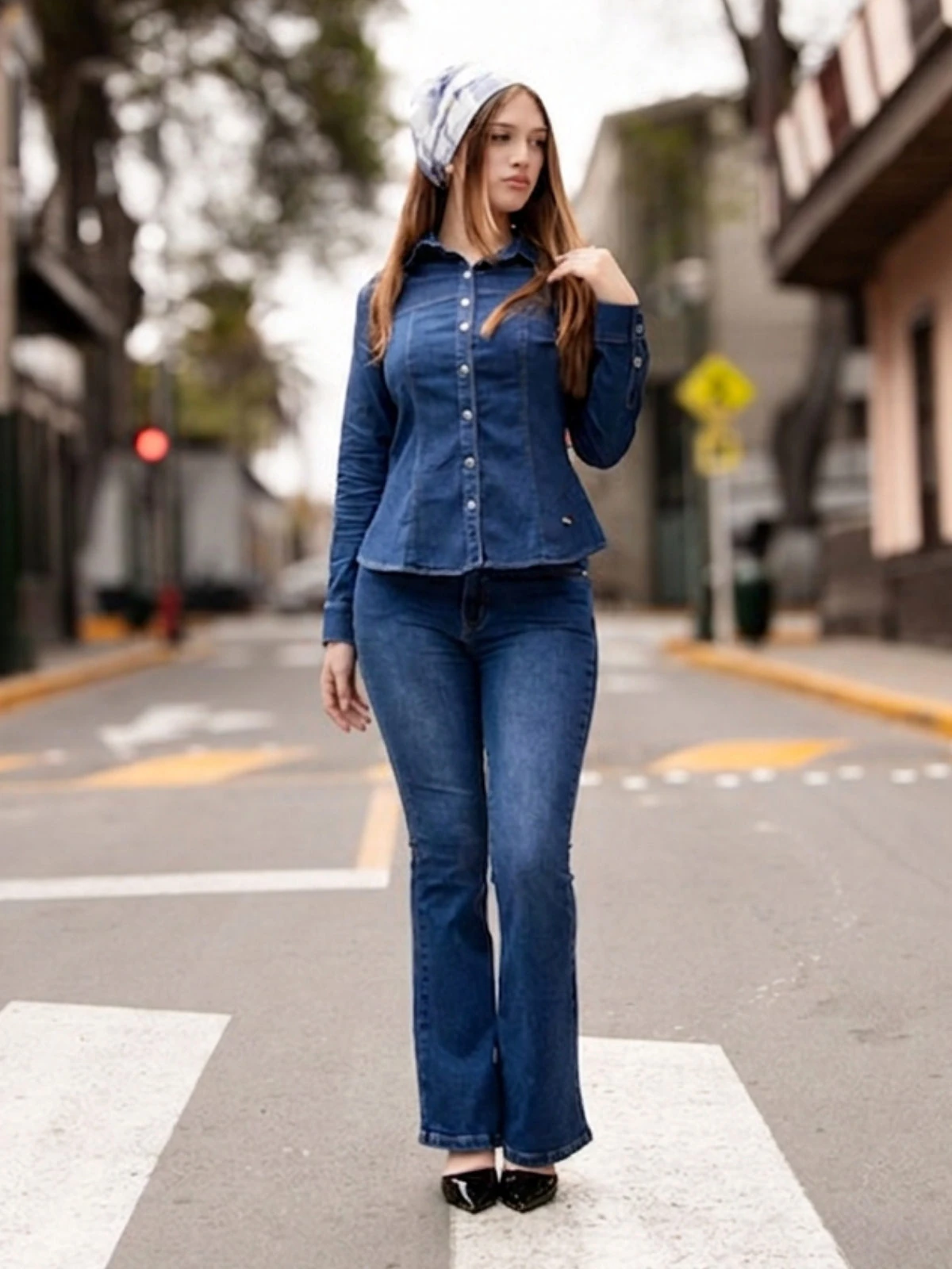 BLUSA MANGA LARGA ALGODÓN MUJER PARADA 111 JAZMIN - 2