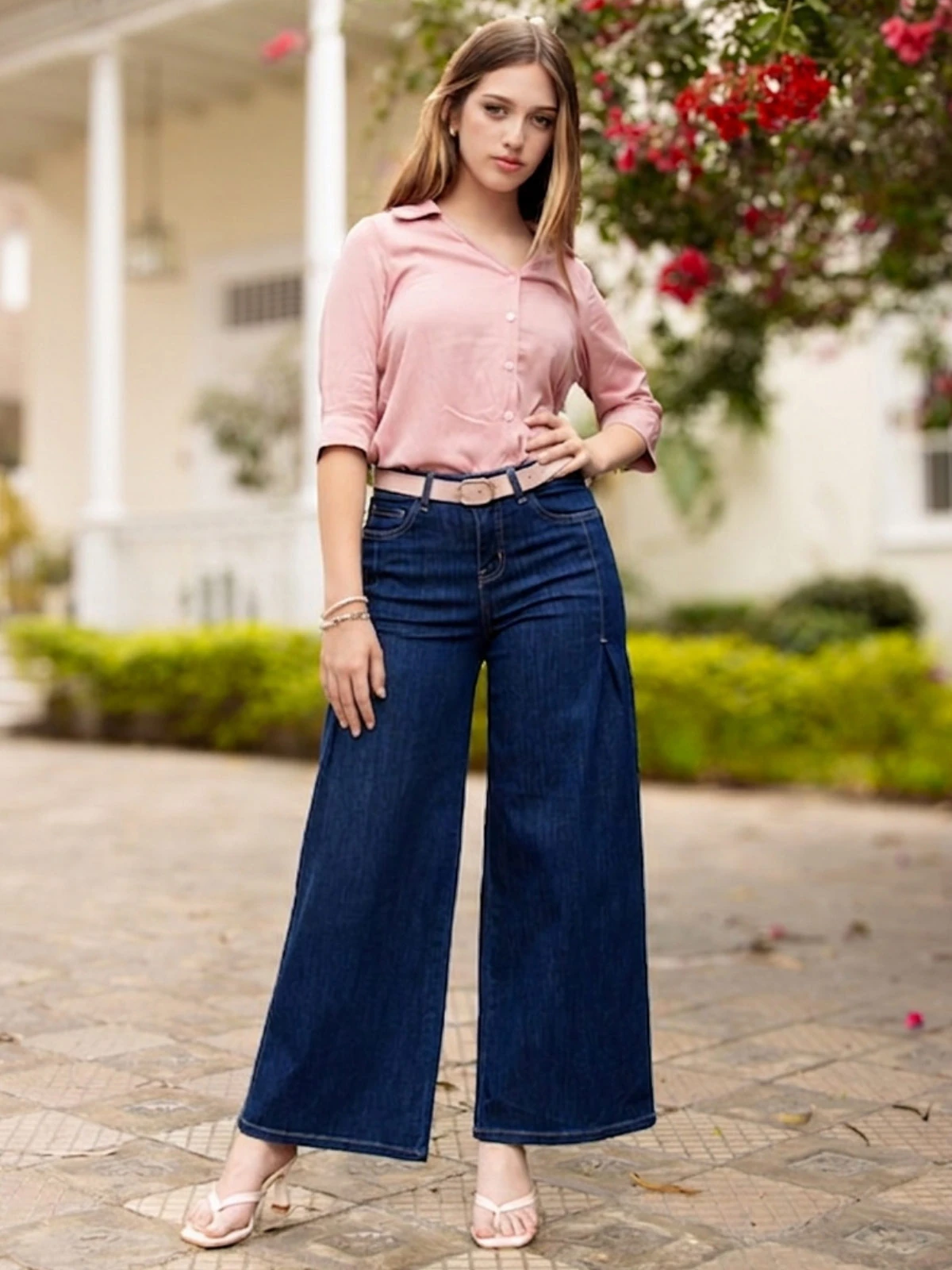JEANS ALGODÓN PALAZZO PARADA 111 AZUCENA - 1