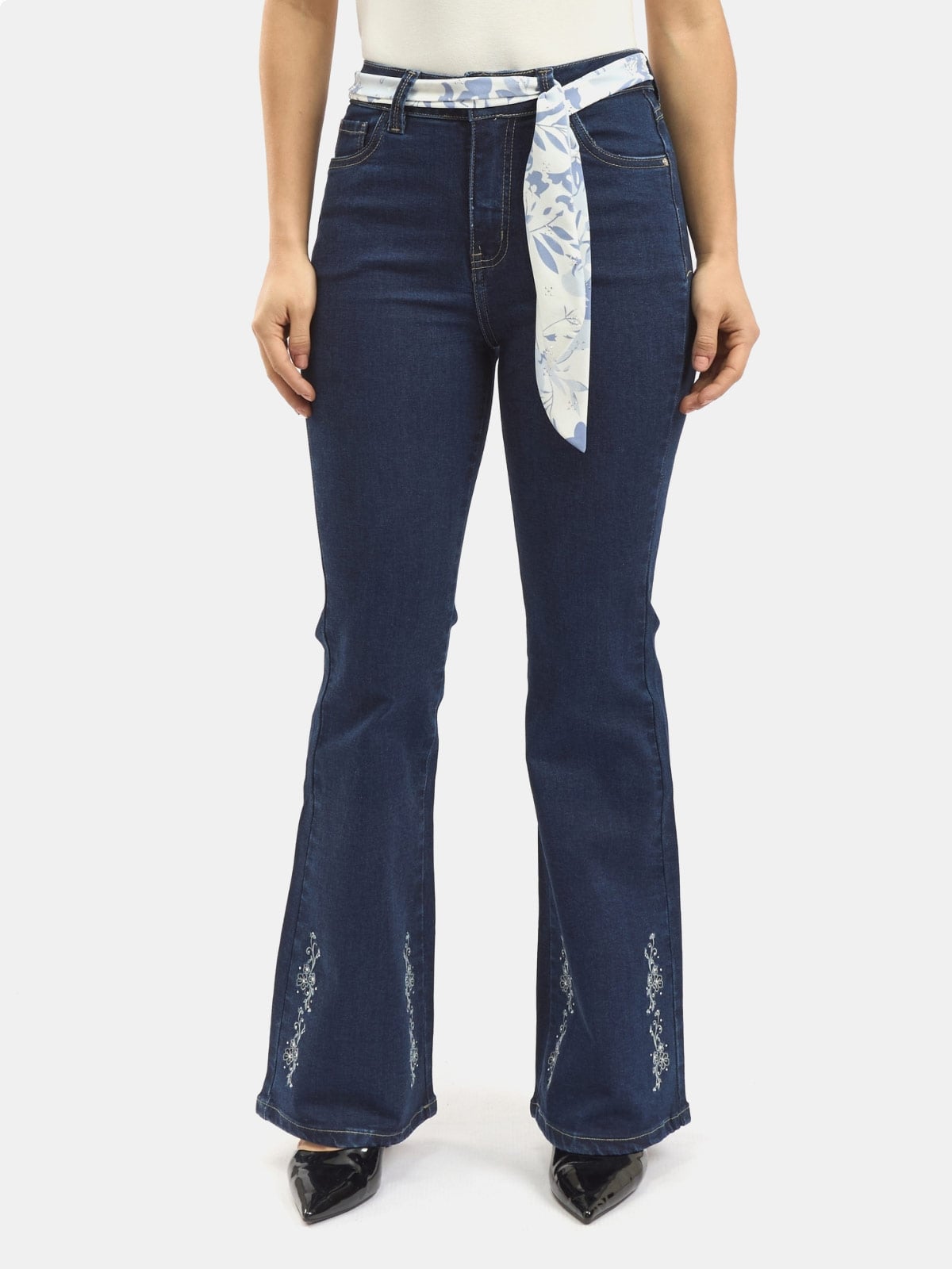 JEANS ALGODÓN FLARE MUJER PARADA 111 VIOLETA - 2