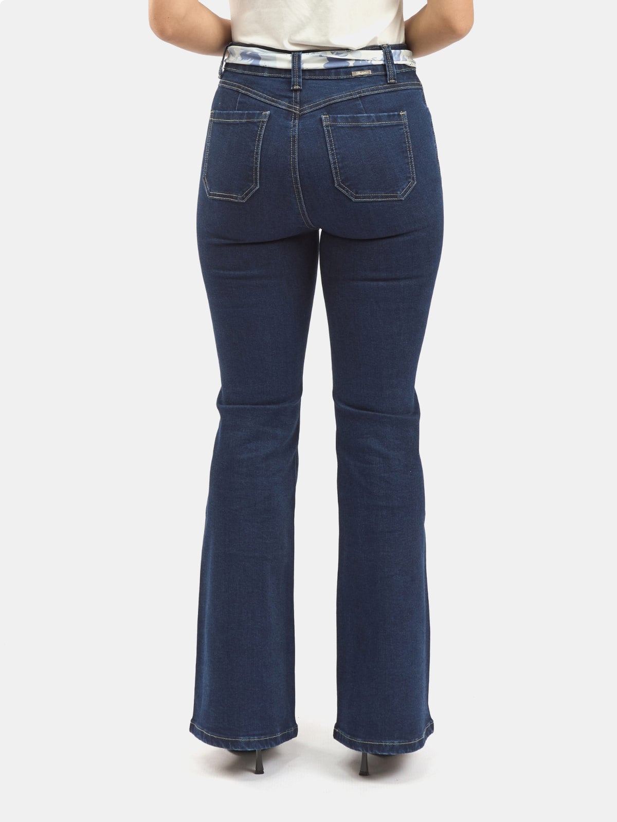 JEANS ALGODÓN FLARE MUJER PARADA 111 VIOLETA - 3
