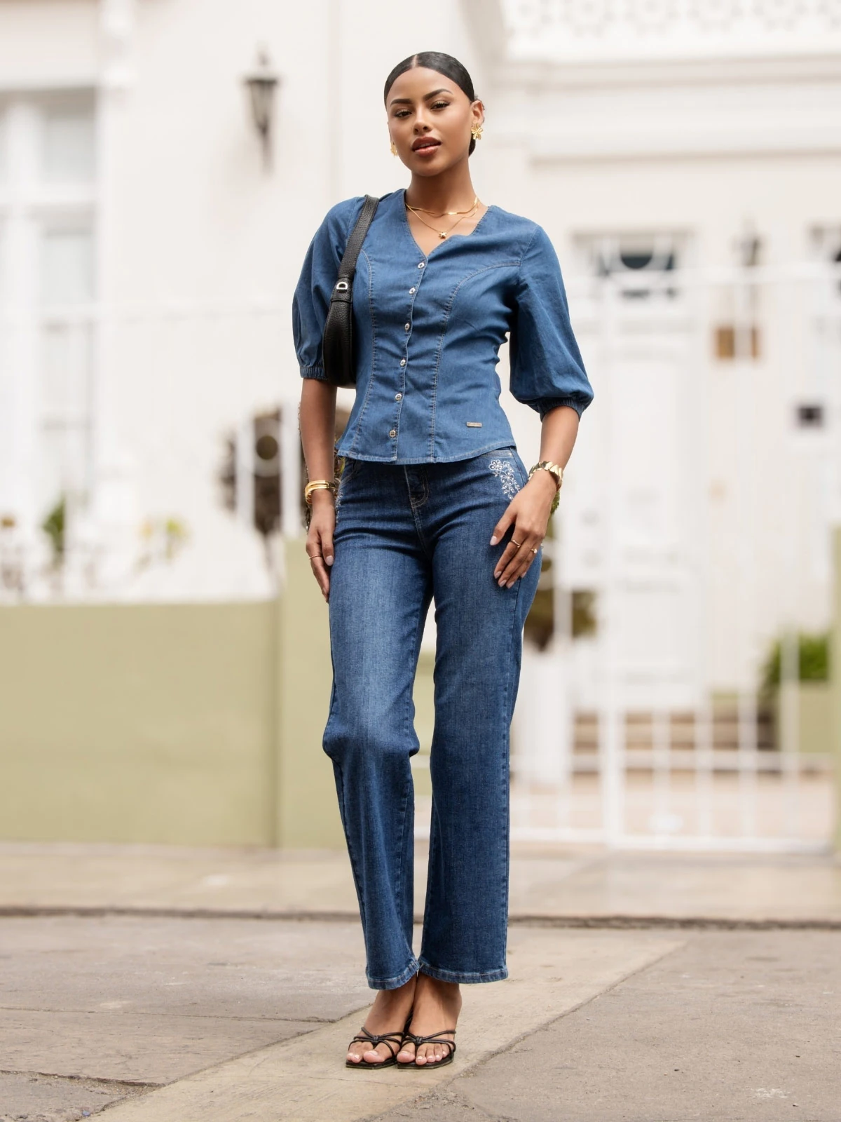 JEANS ALGODÓN RECTO MUJER PARADA 111 LORETO - 1