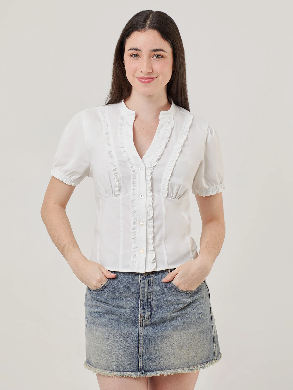 BLUSA MANGA CORTA MUJER INDEX - 1