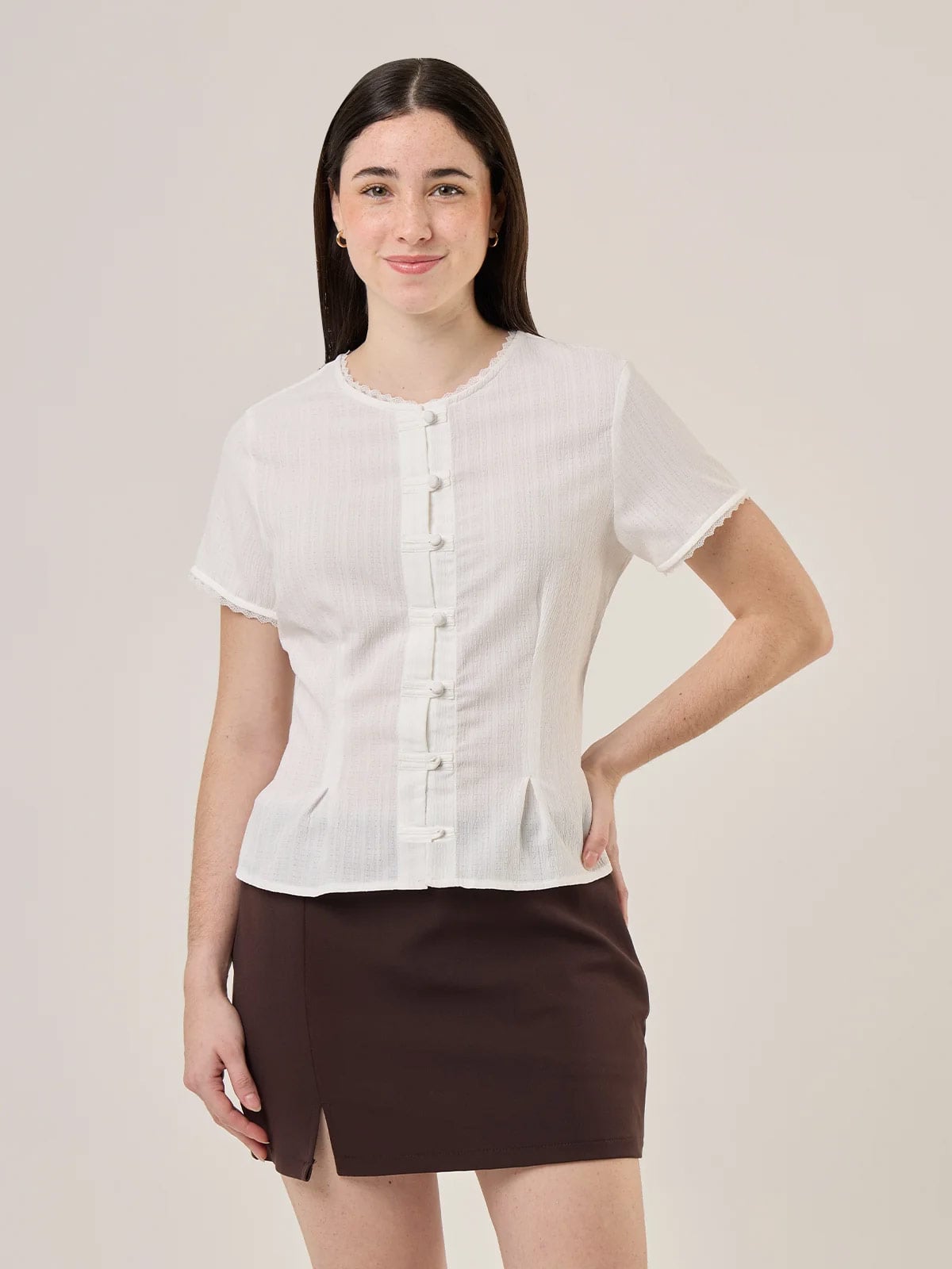 BLUSA MANGA CORTA MUJER INDEX - 1