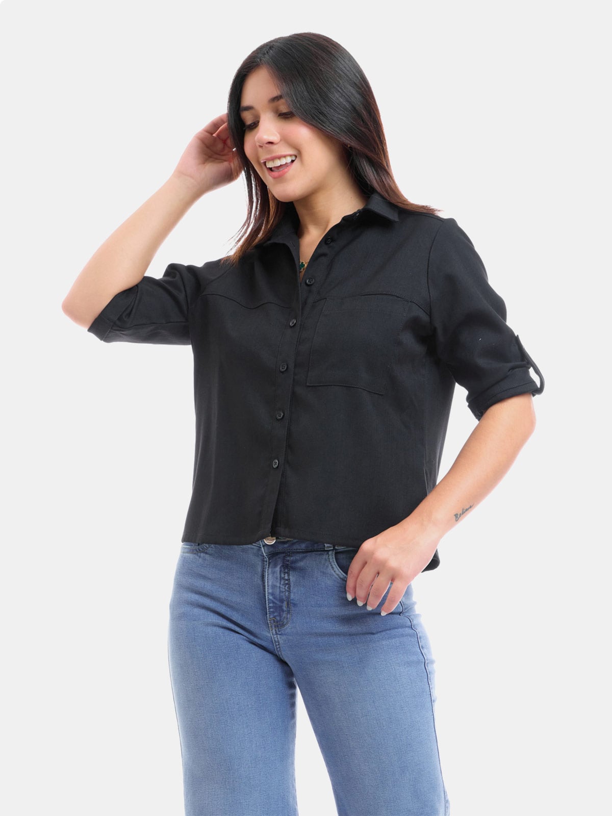BLUSA MANGA 3/4 MUJER METAL JEANS CARMINA - 1