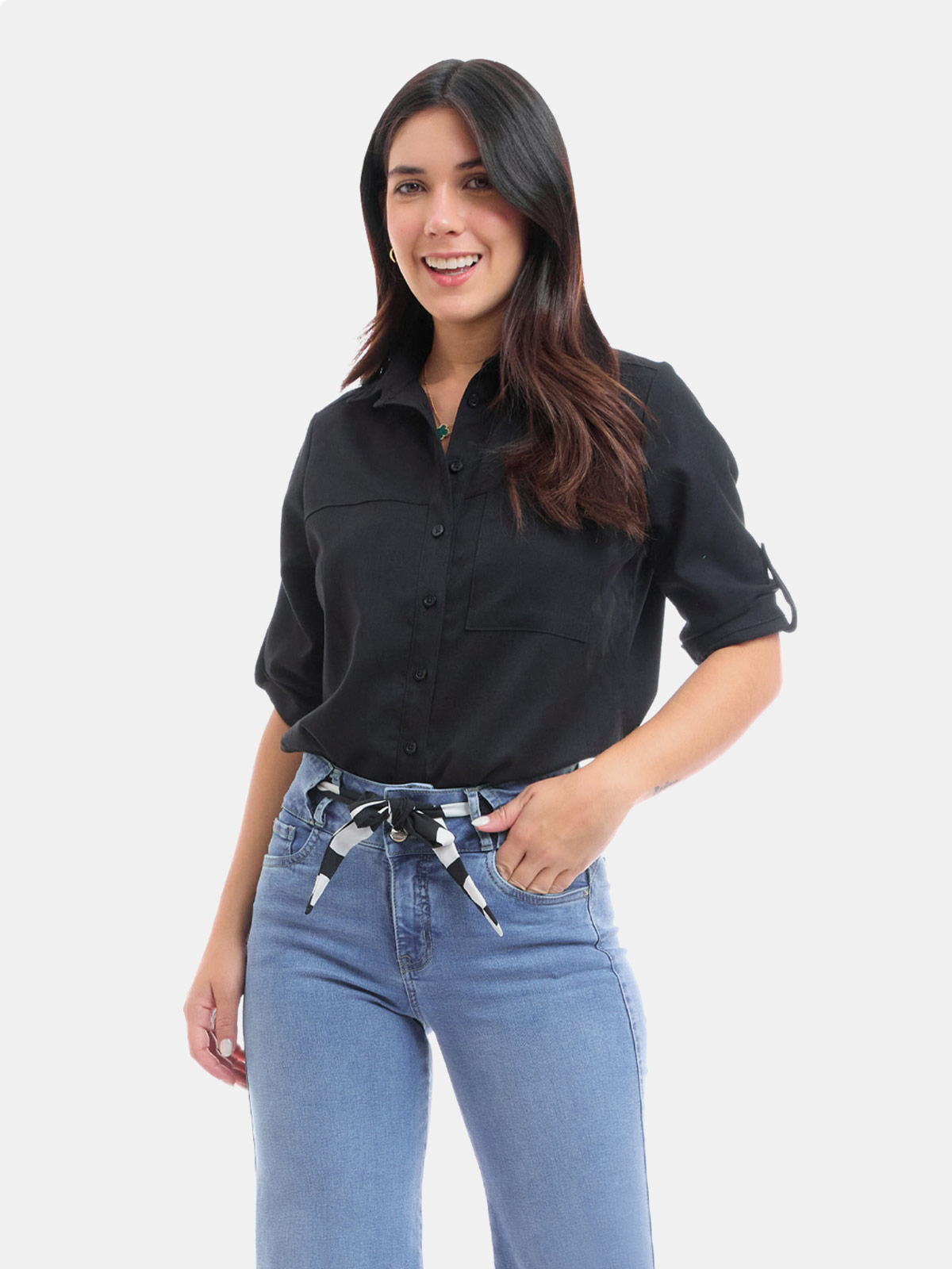 BLUSA MANGA 3/4 MUJER METAL JEANS CARMINA - 3