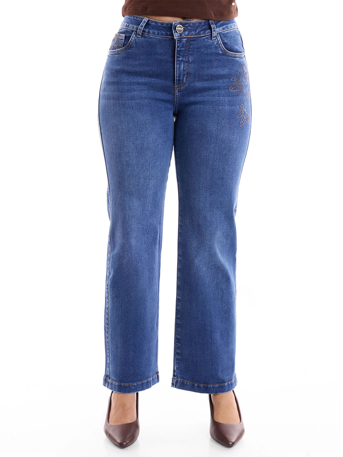 JEANS ALGODÓN STRAIGHT MUJER METAL JEANS AMERICANA - 2