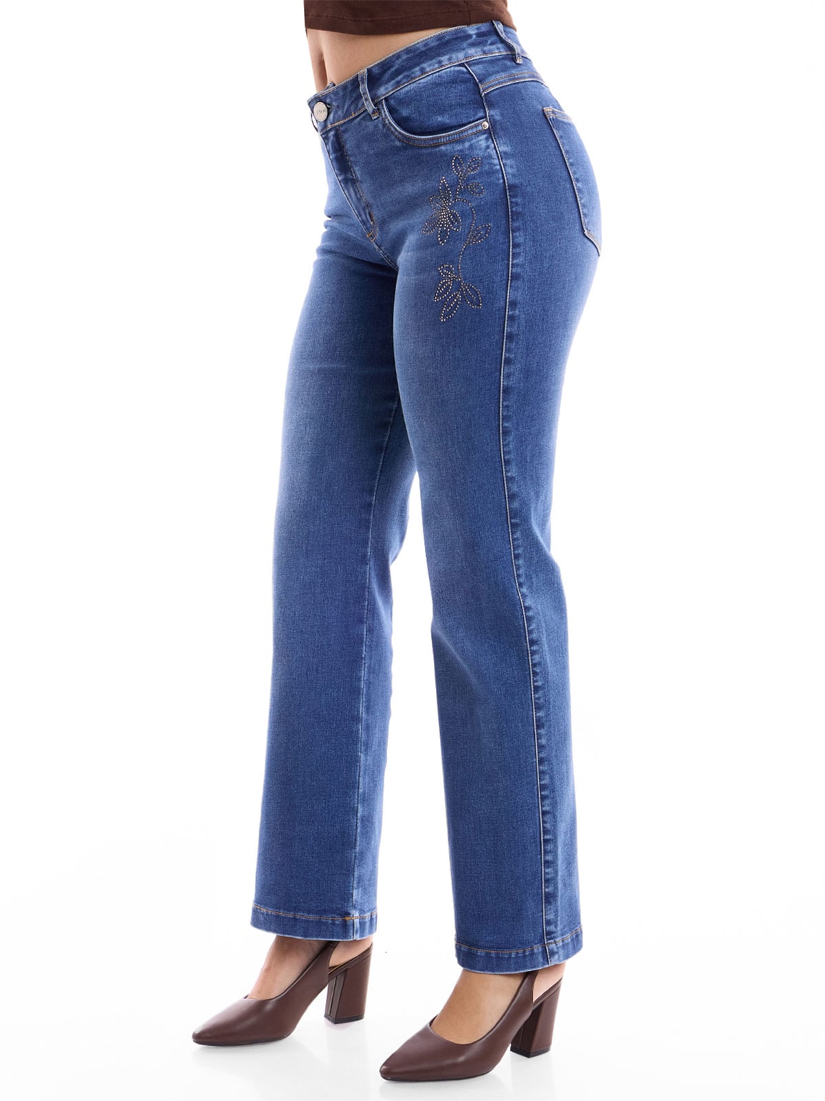 JEANS ALGODÓN STRAIGHT MUJER METAL JEANS AMERICANA - 4