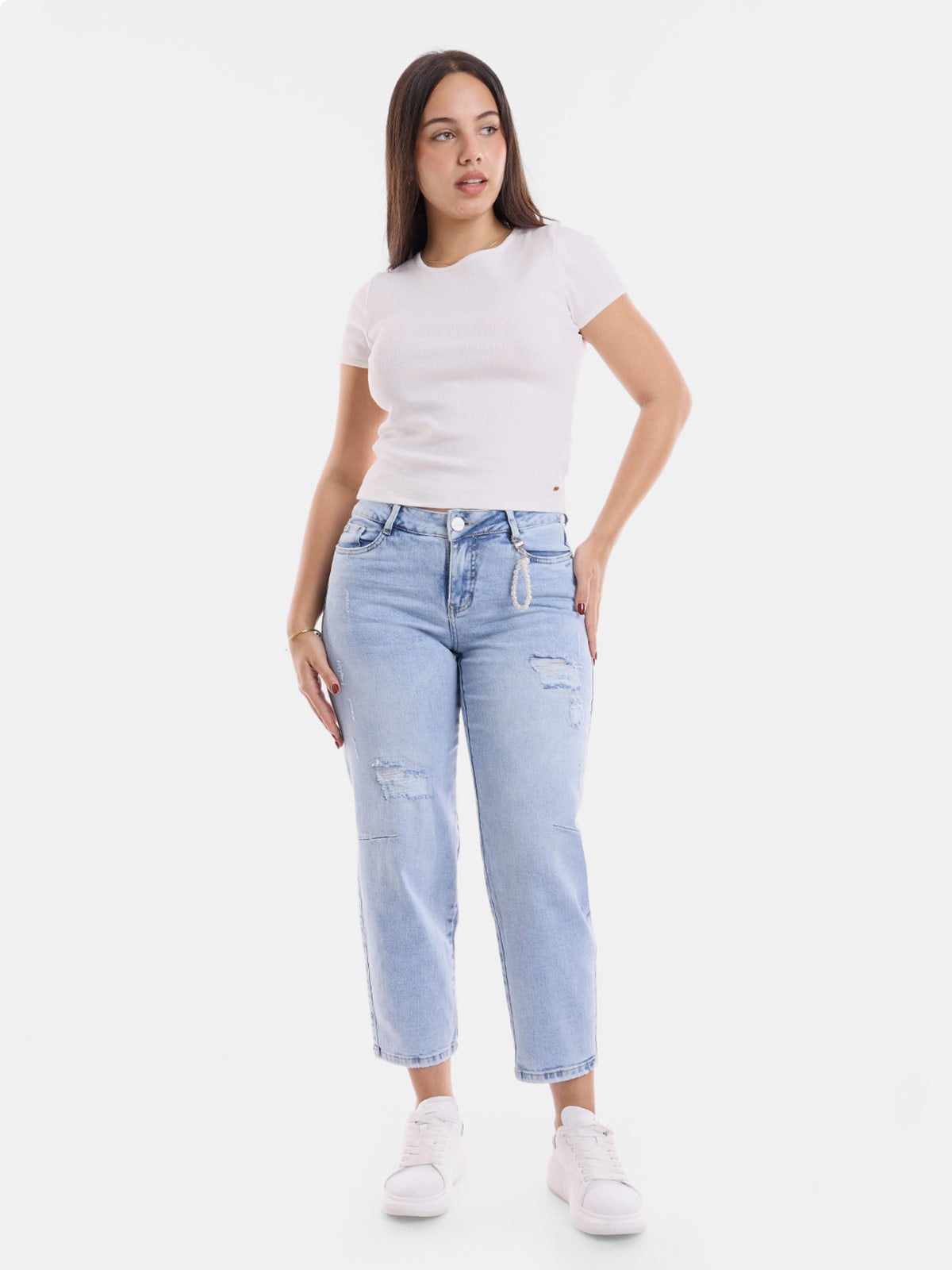 JEANS ALGODÓN MOM MUJER METAL JEANS EVA - 1