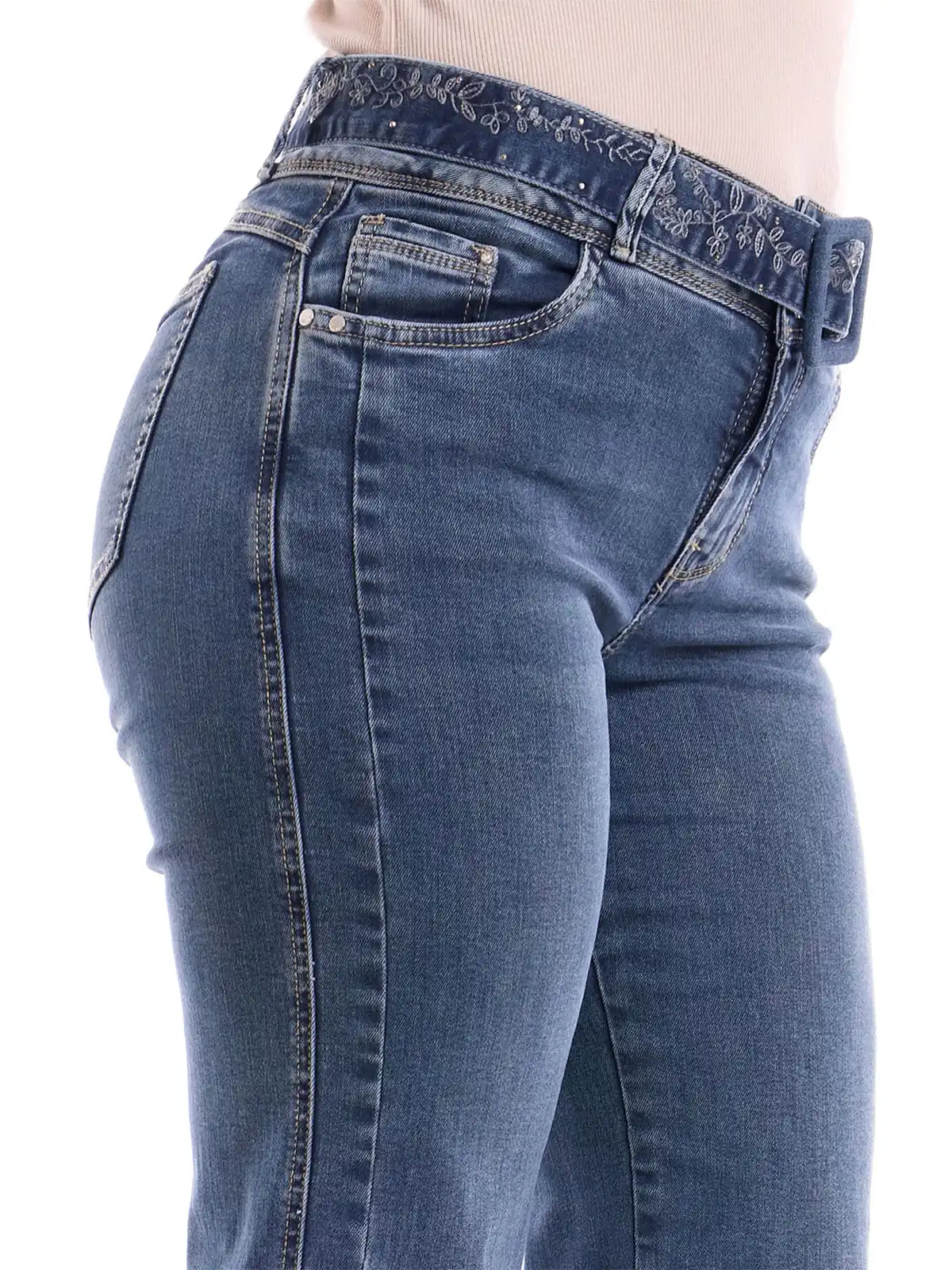 JEANS ALGODÓN STRAIGHT MUJER METAL JEANS GUADALAJARA - 5
