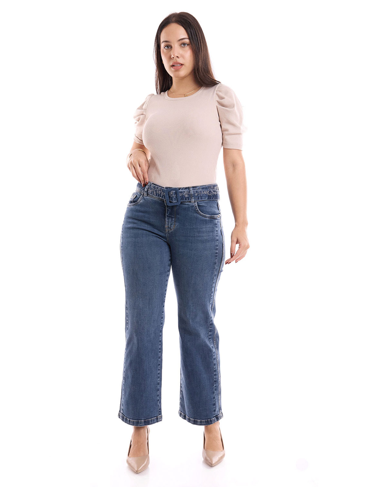 JEANS ALGODÓN STRAIGHT MUJER METAL JEANS GUADALAJARA - 1