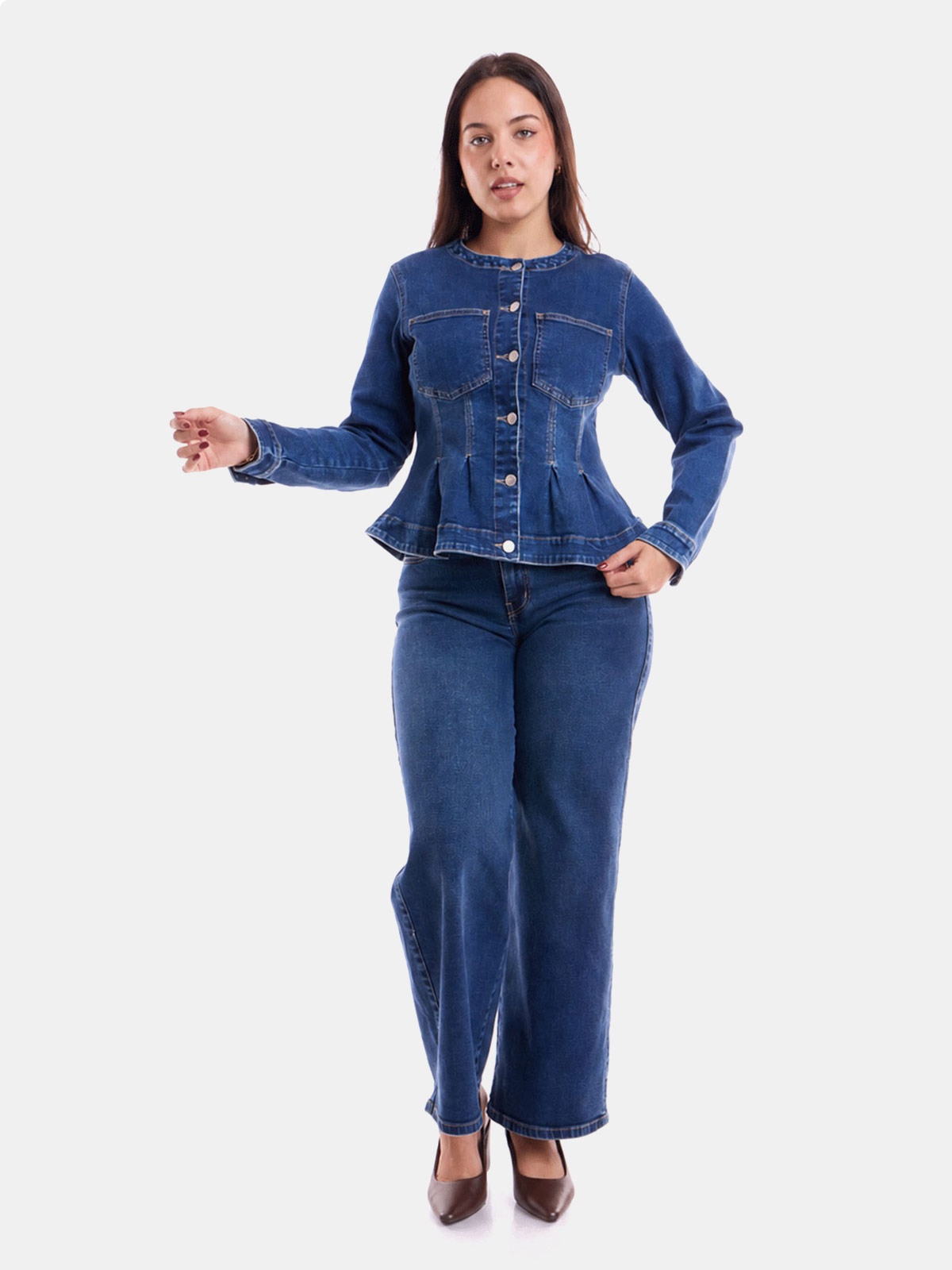 CASACA ALGODÓN DENIM MUJER METAL JEANS SANELLA - 3