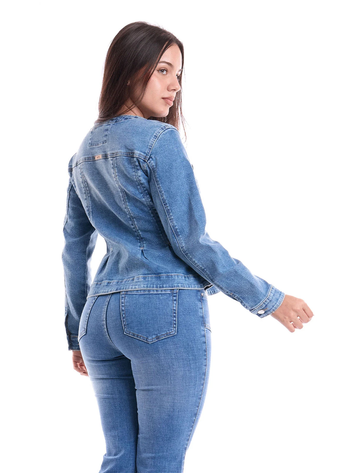 CASACA ALGODÓN DENIM MUJER METAL JEANS SANELLA - 2