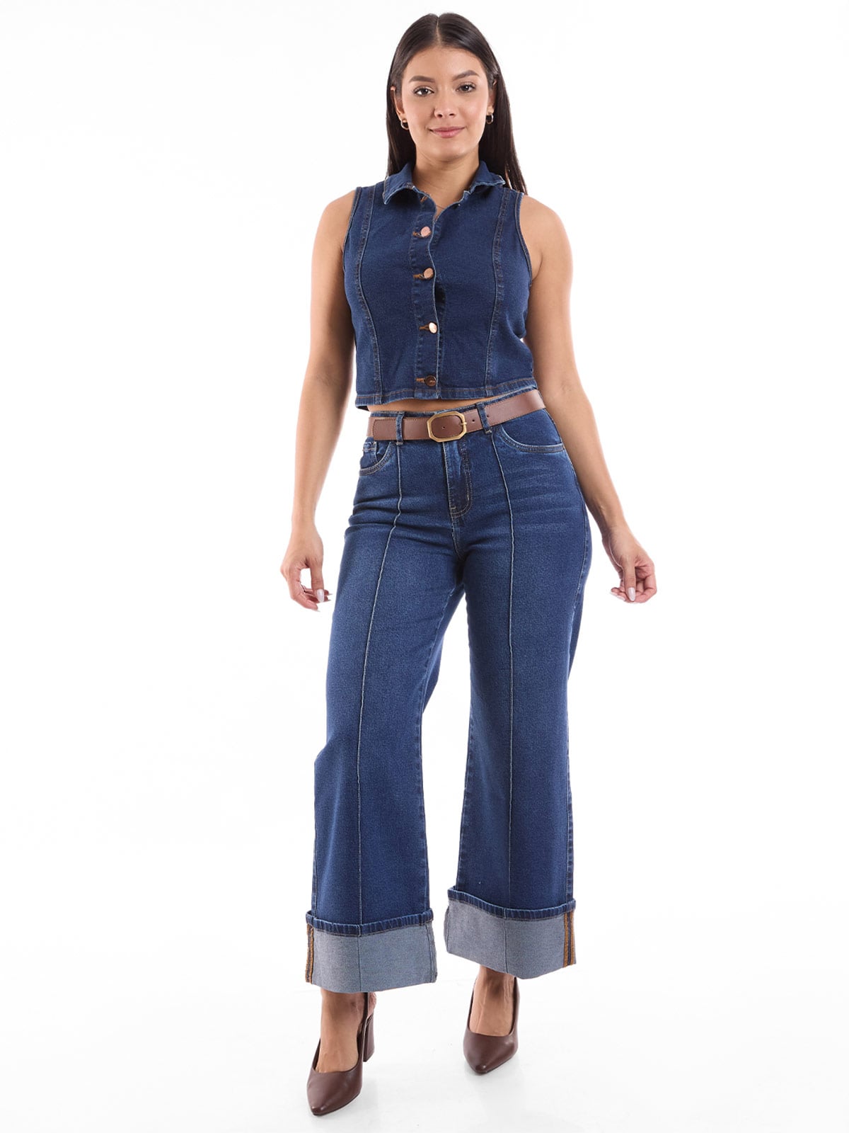CHALECO MANGA LARGA ALGODÓN MUJER METAL JEANS CALIFORNIA - 3