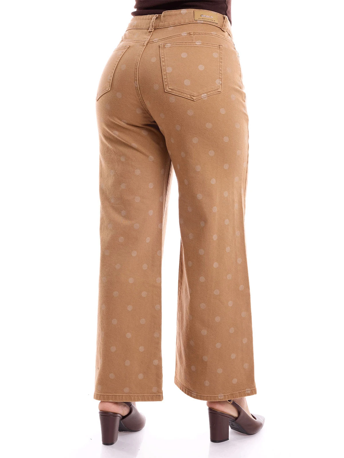 JEANS ALGODÓN WIDE LEG MUJER METAL JEANS LUNARES - 3