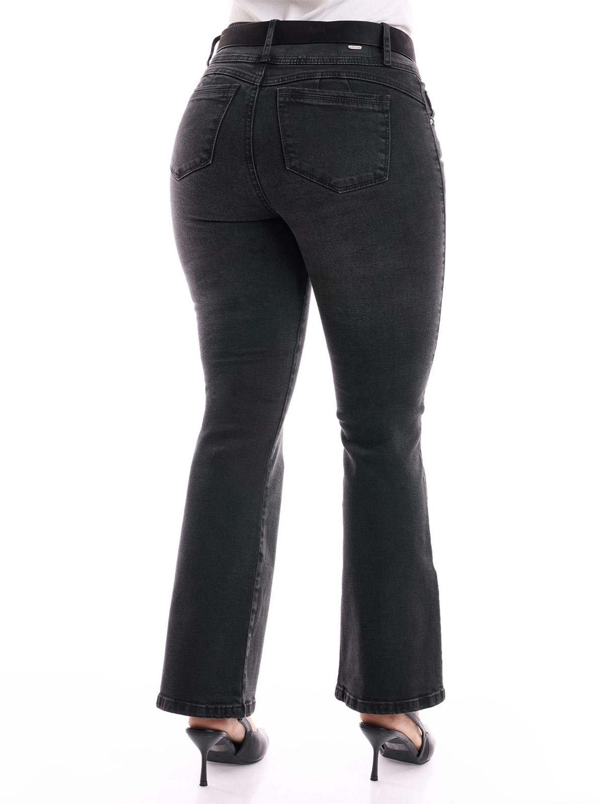 JEANS ALGODÓN FLARE MUJER METAL JEANS ABERTURA EMILIA - 3